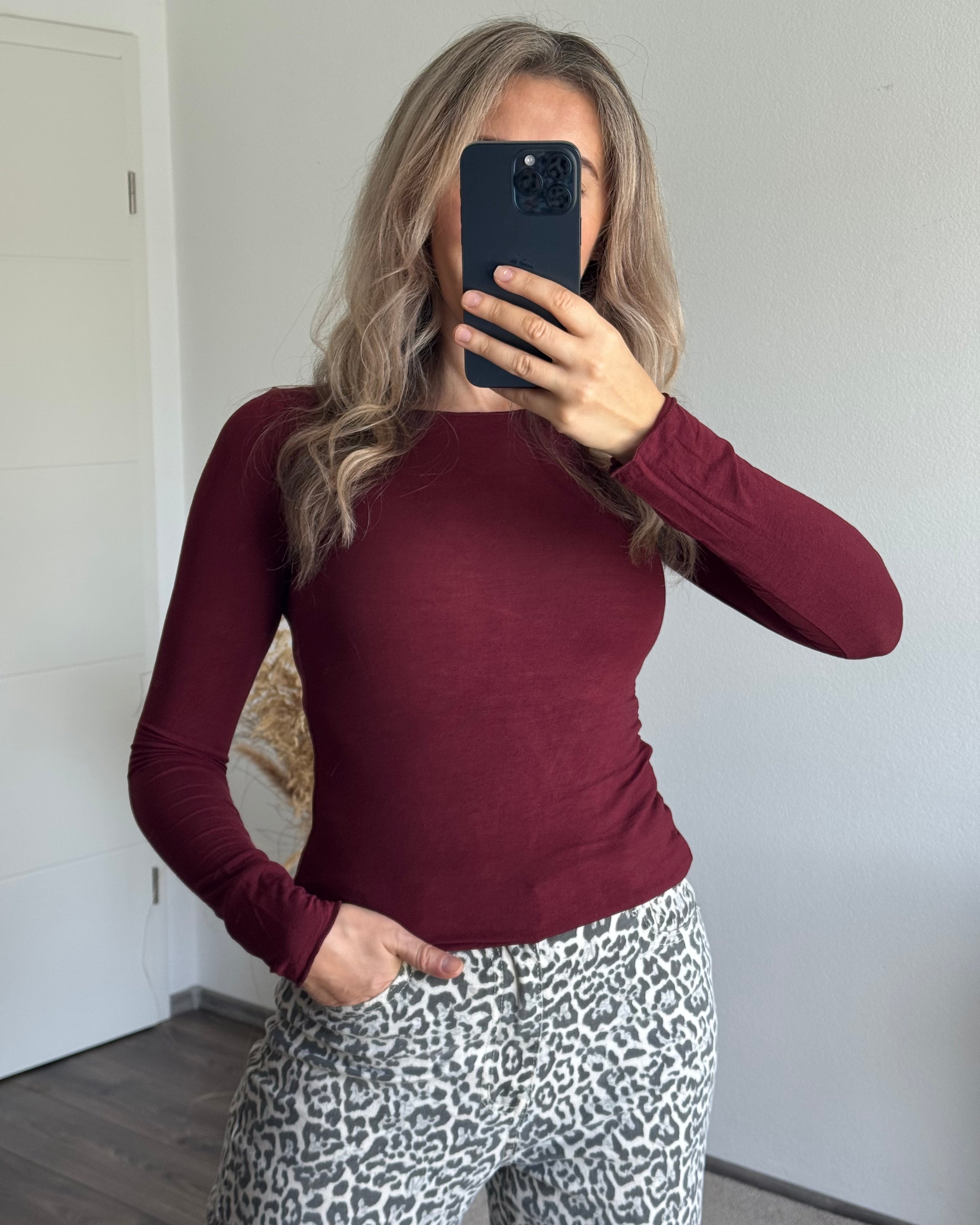 Supersoft & Stretchy Basictop BORDEAUX