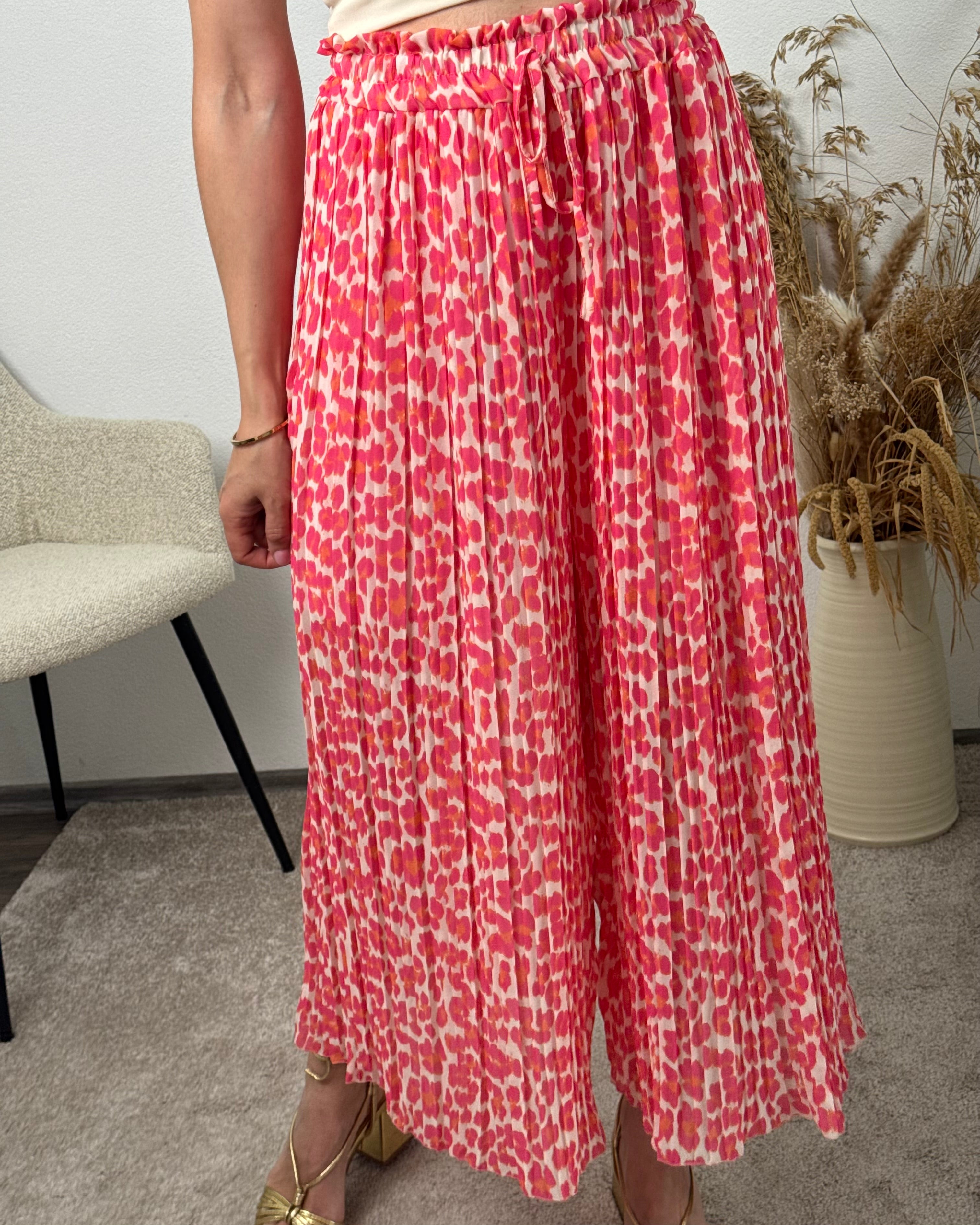 Plisseehose Leo Coral