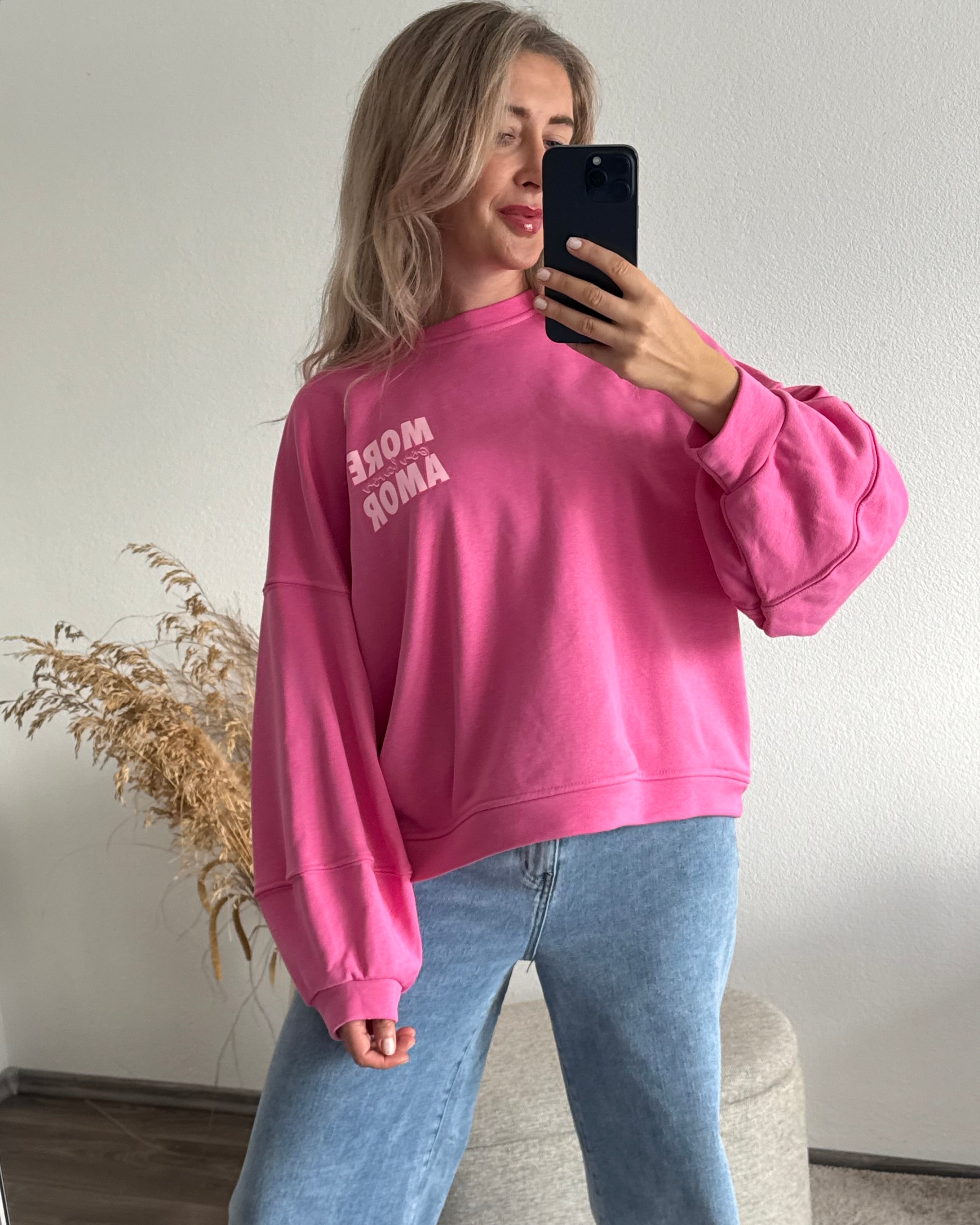 Sweater MORE AMORE POR FAVOR Pink