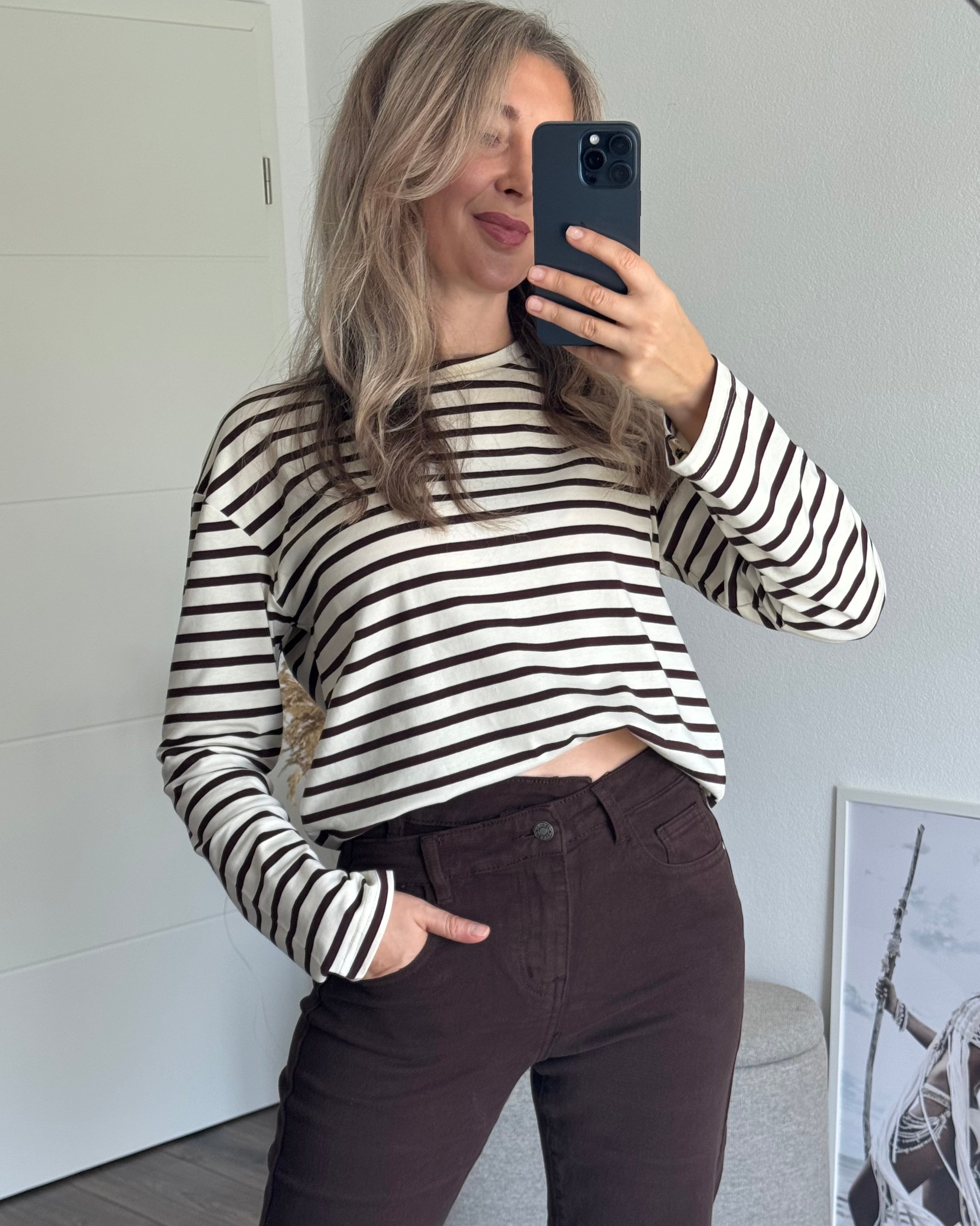 Shirt Everyday Braun gestreift