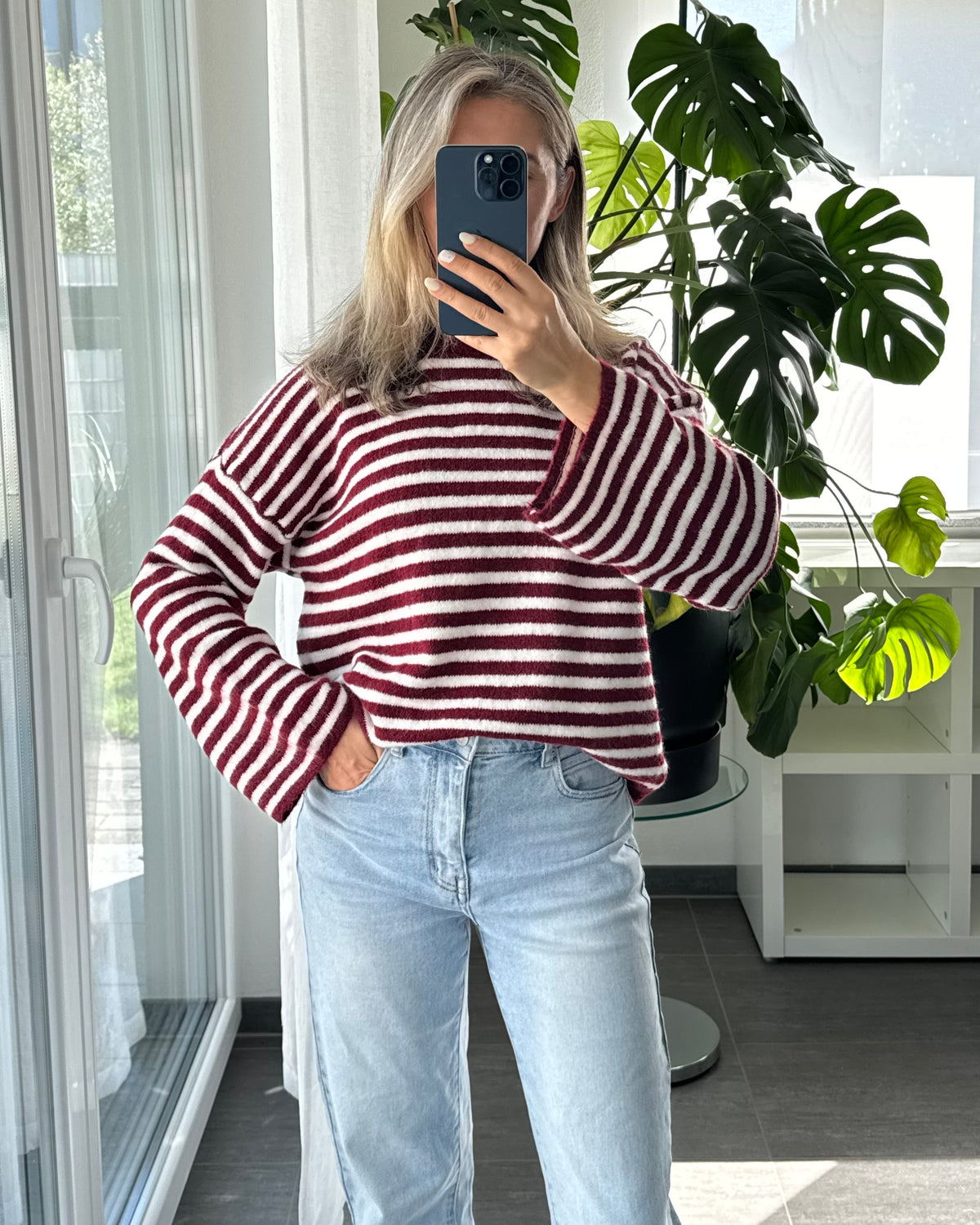Strickpullover Burgundy Love