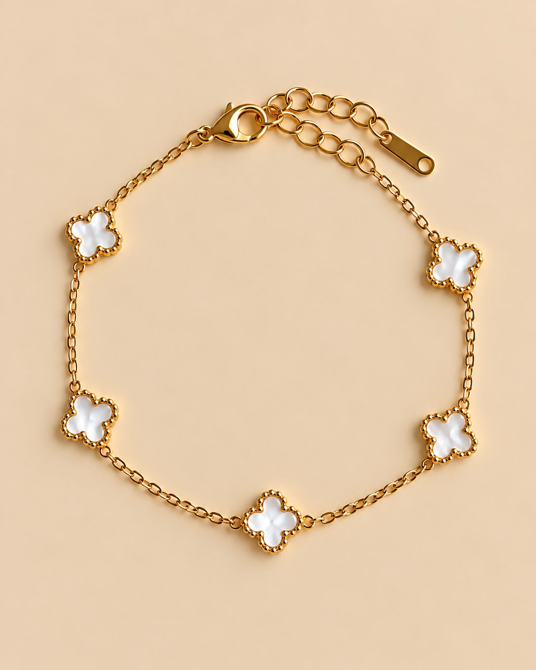 Armband Kleeblatt Perlmutt (klein)