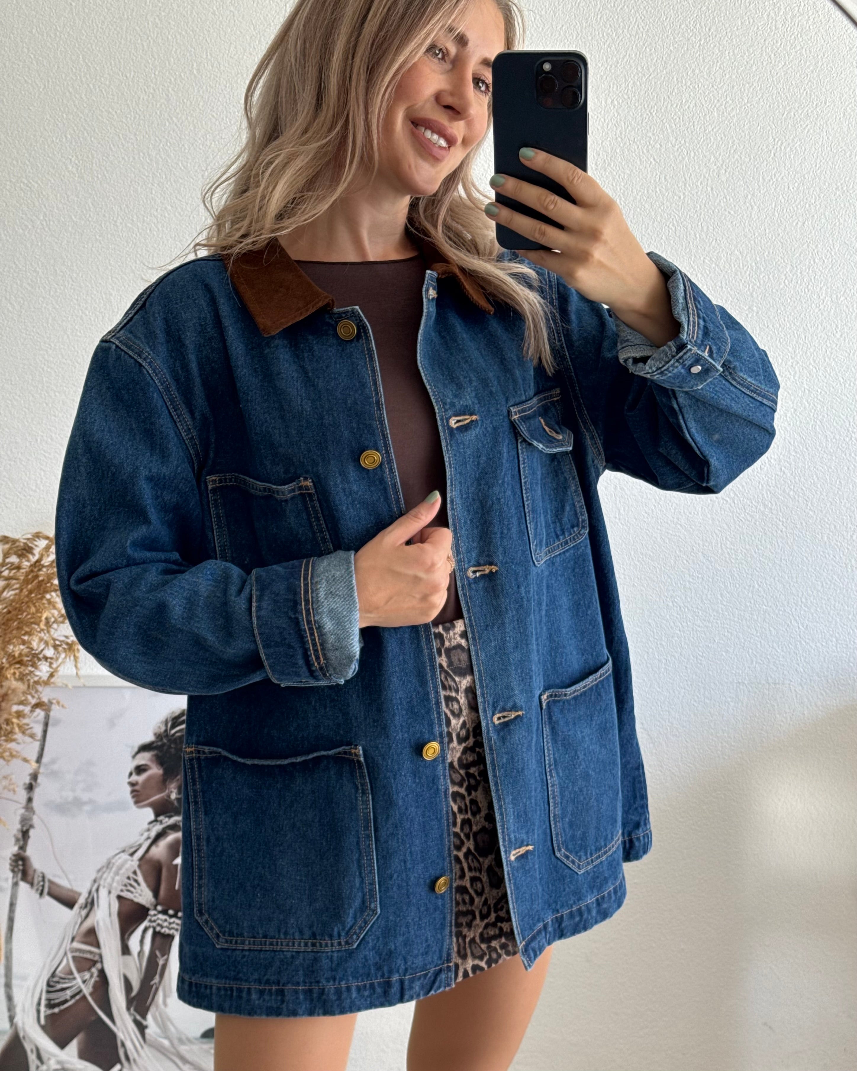 Oversize Jeansjacke