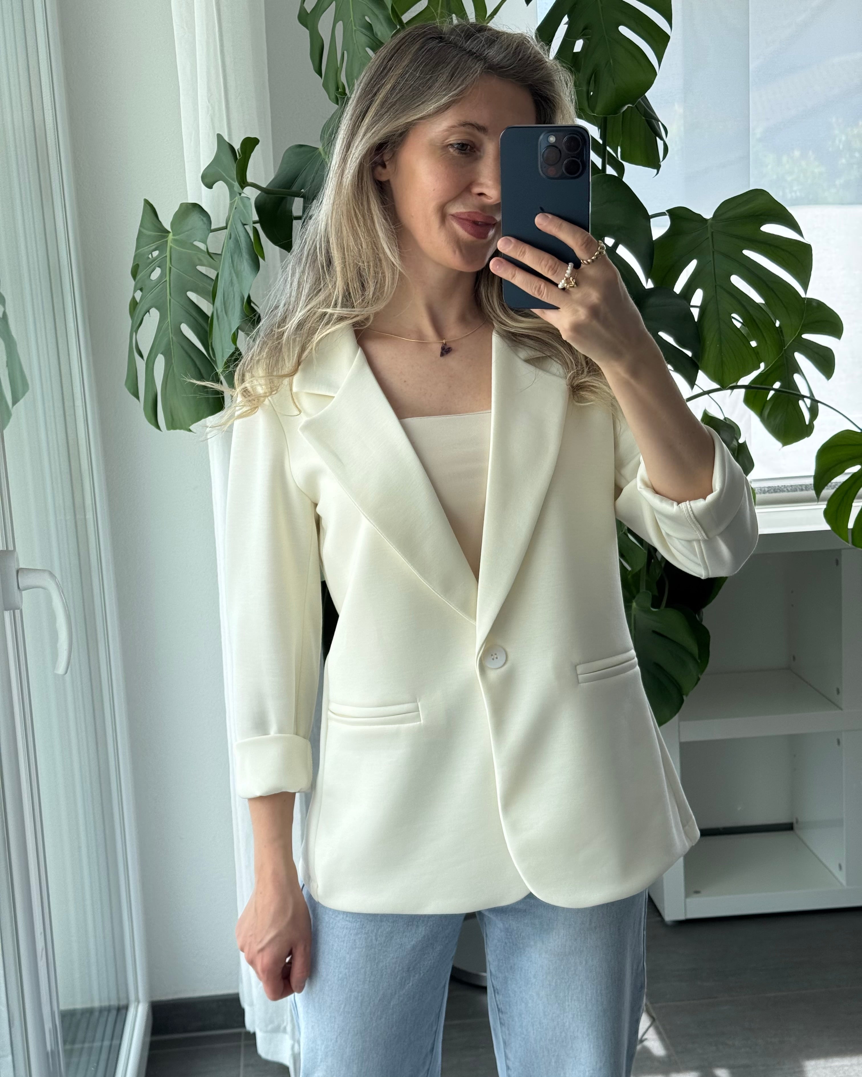 Daily Comfort Blazer Creme