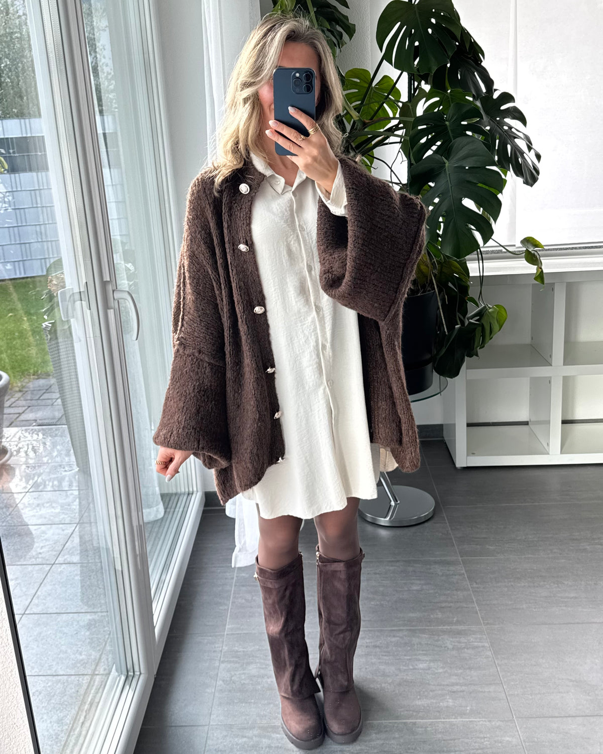 Blusenkleid Marlie Beige