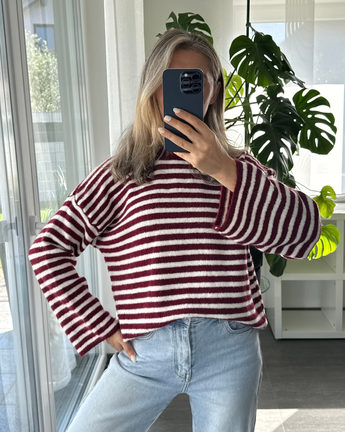 Strickpullover Burgundy Love