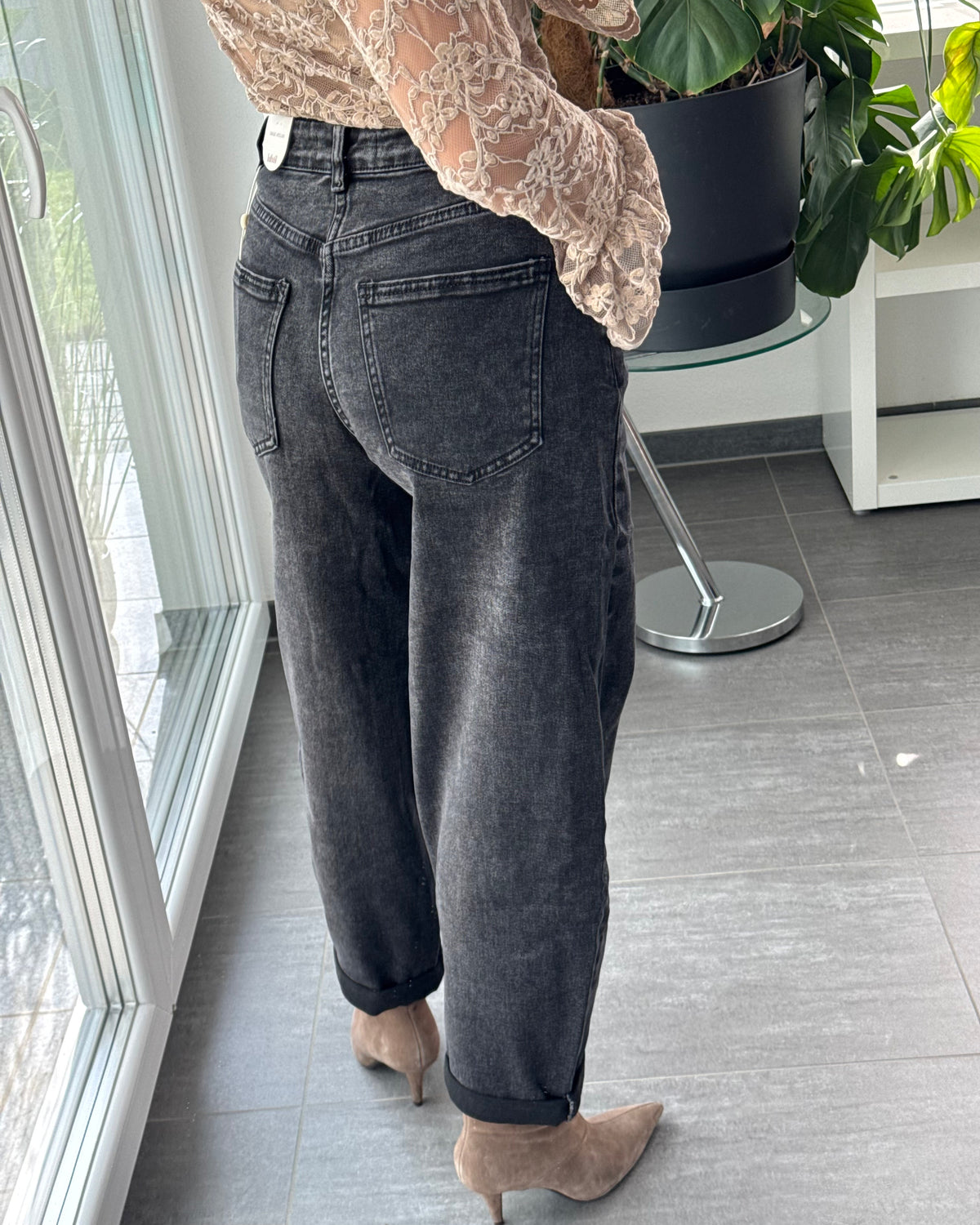 Stretch Ballon Jeans Antrazit