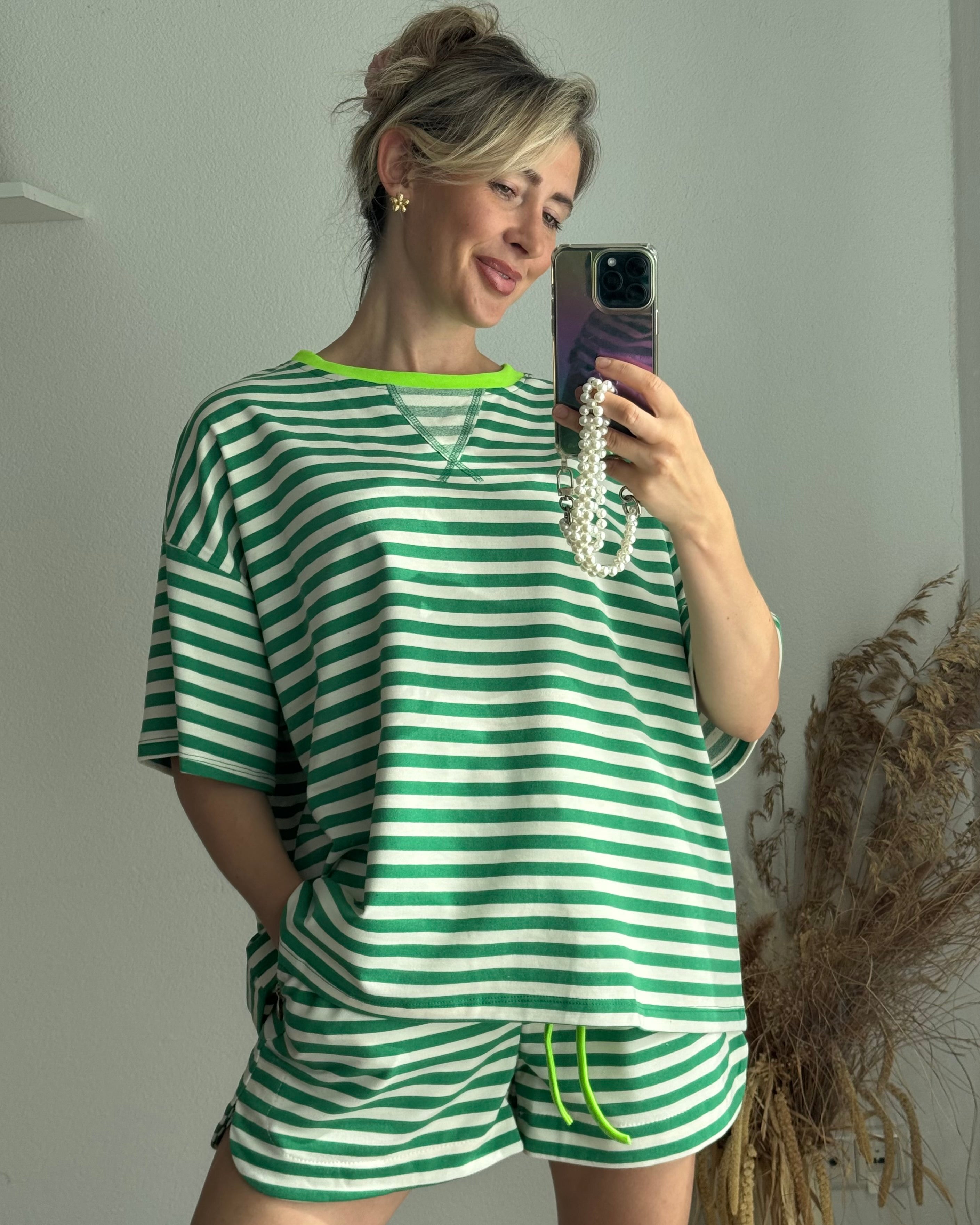 T-Shirt Summer Stripes GRÜN