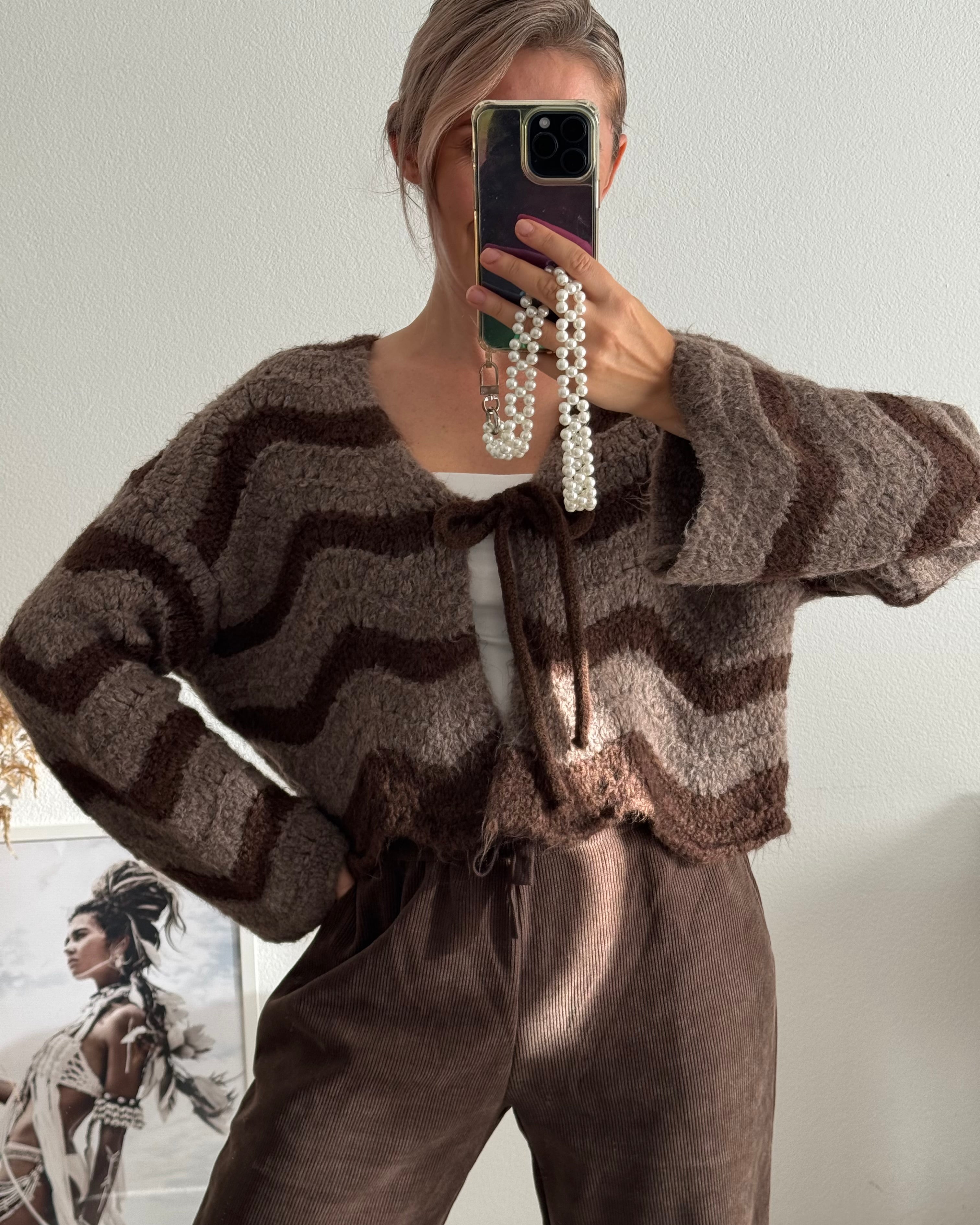 Cardigan mit Schleife WAVE