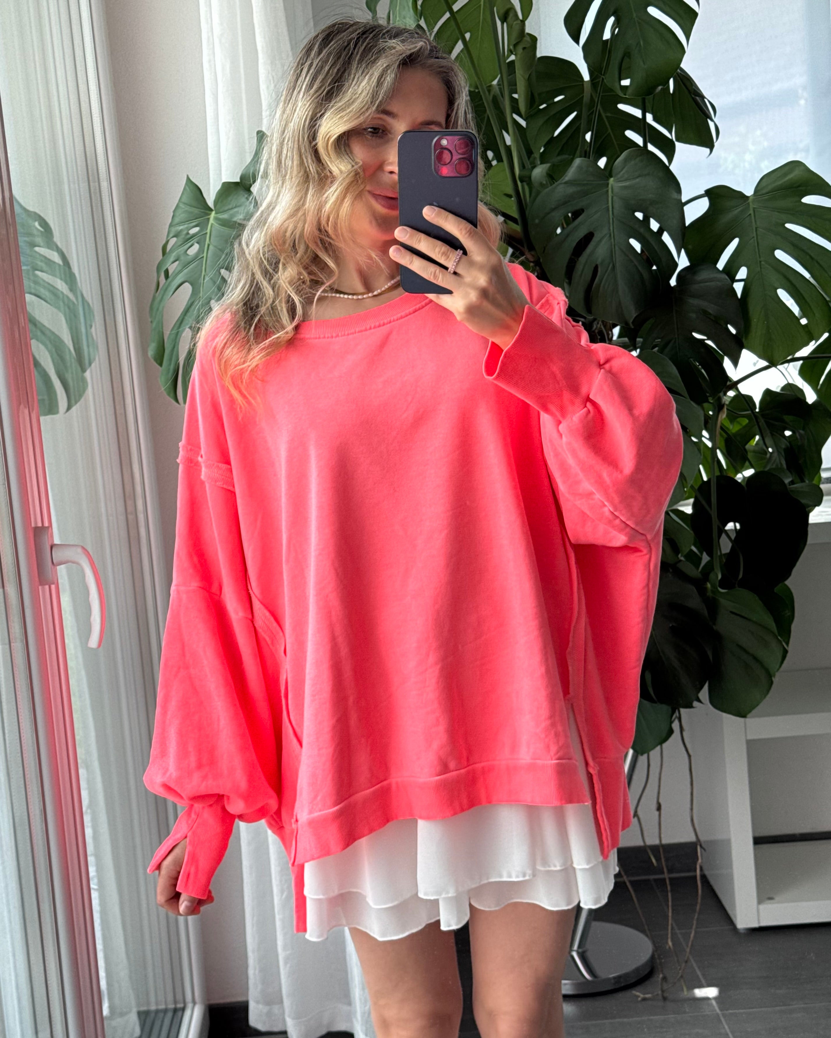 Oversize Sweater Weekend Neon Pink