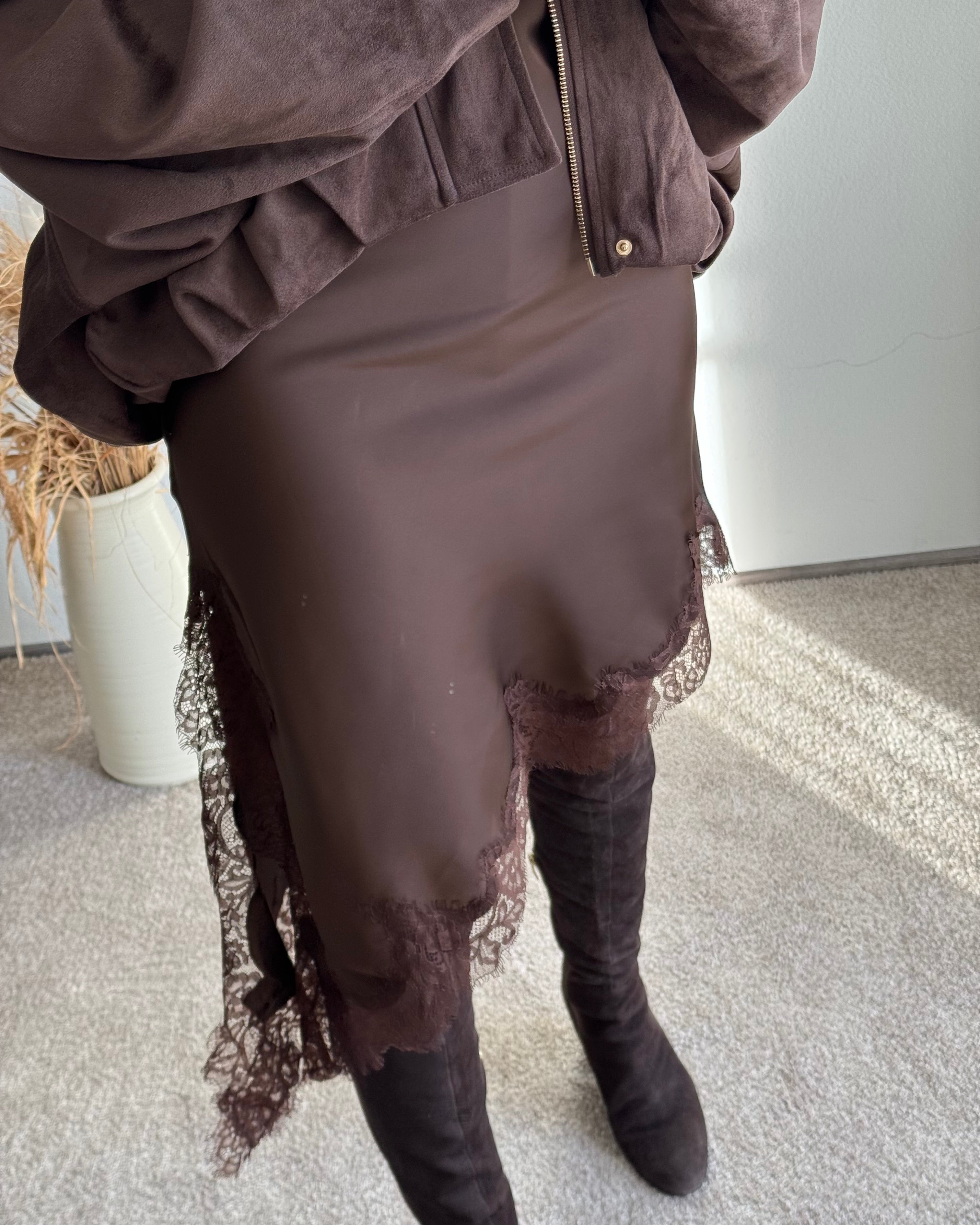 Satindress Lace COFFEE