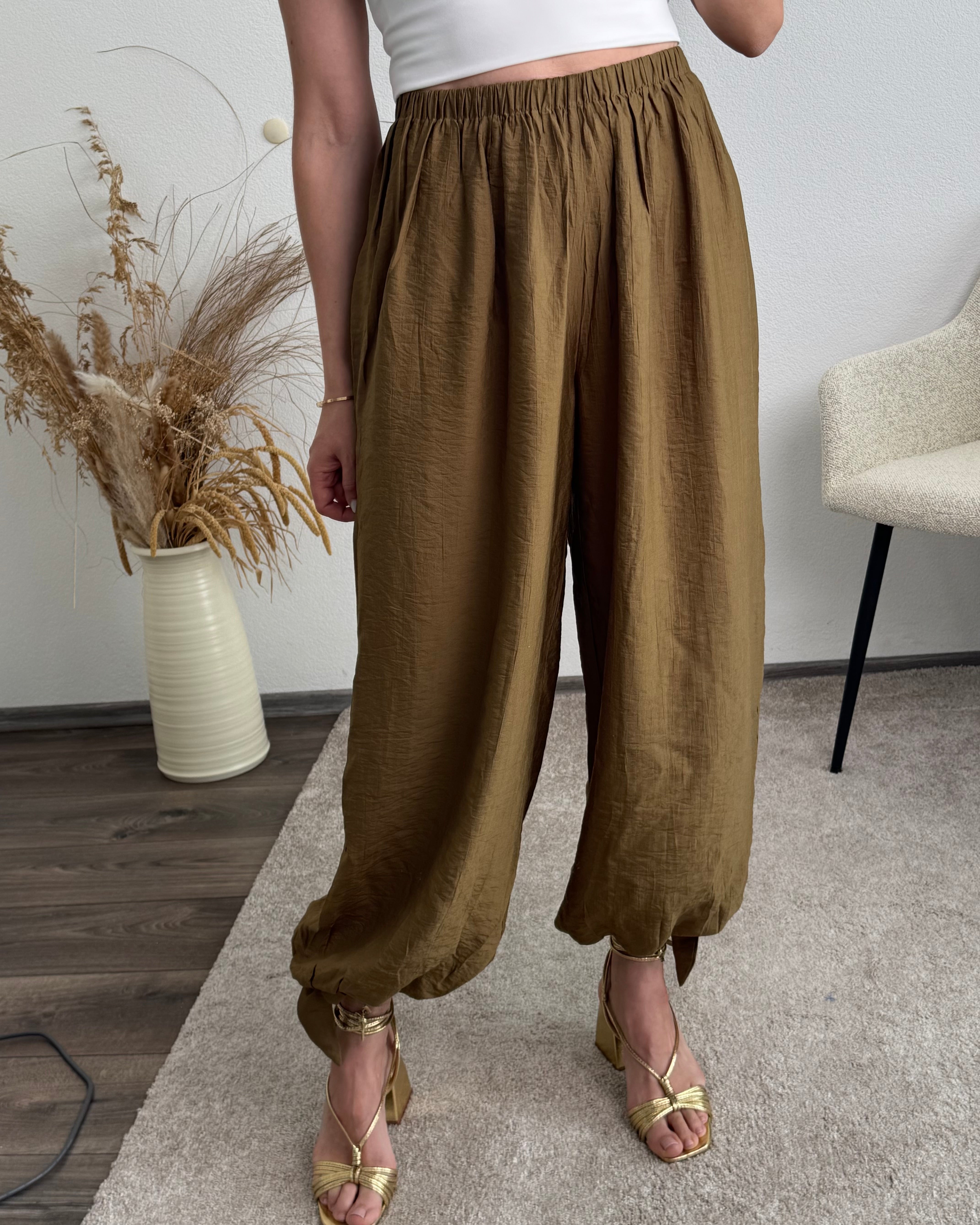 leichte Ballonhose Khaki