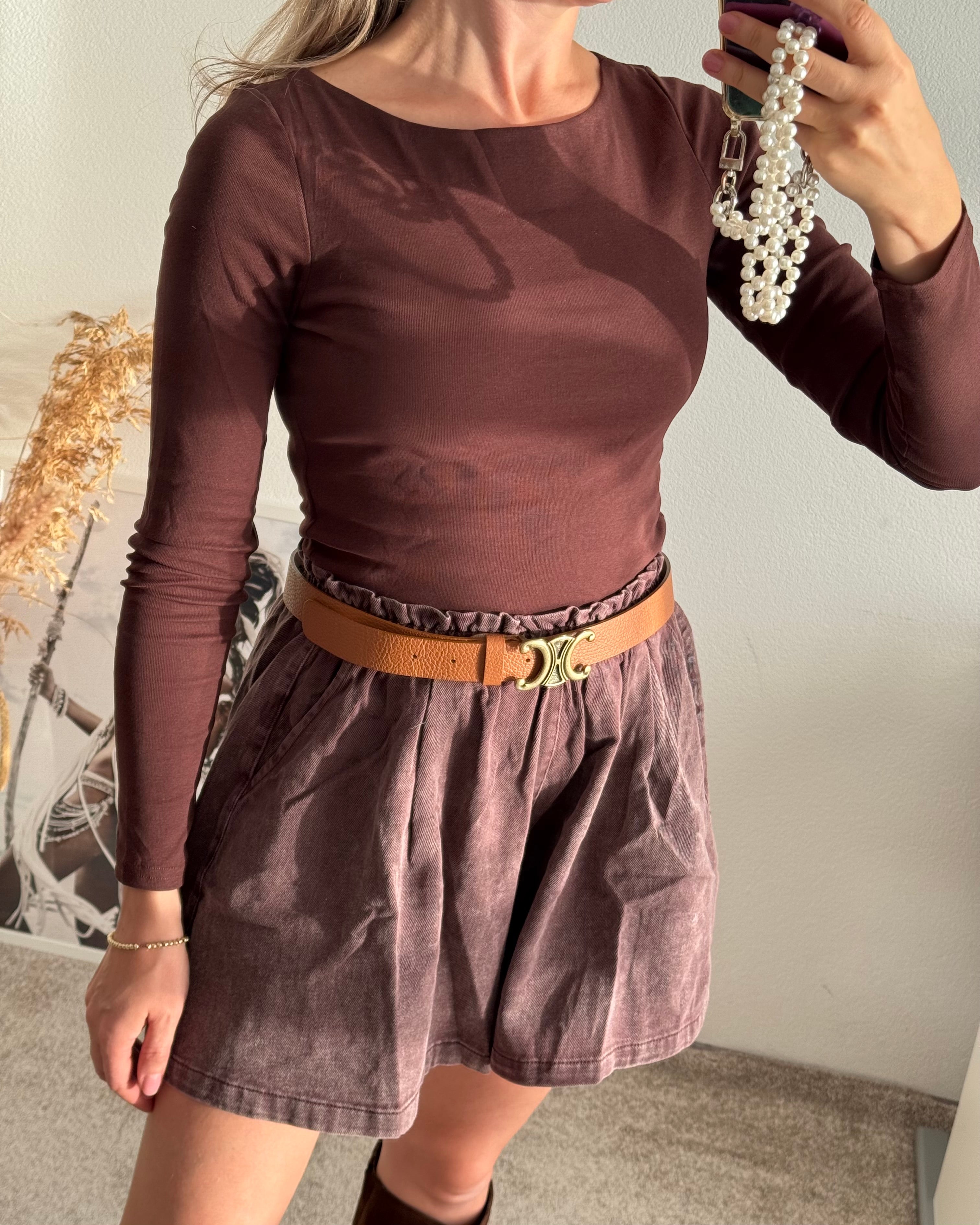 BASIC SHIRT BRAUN
