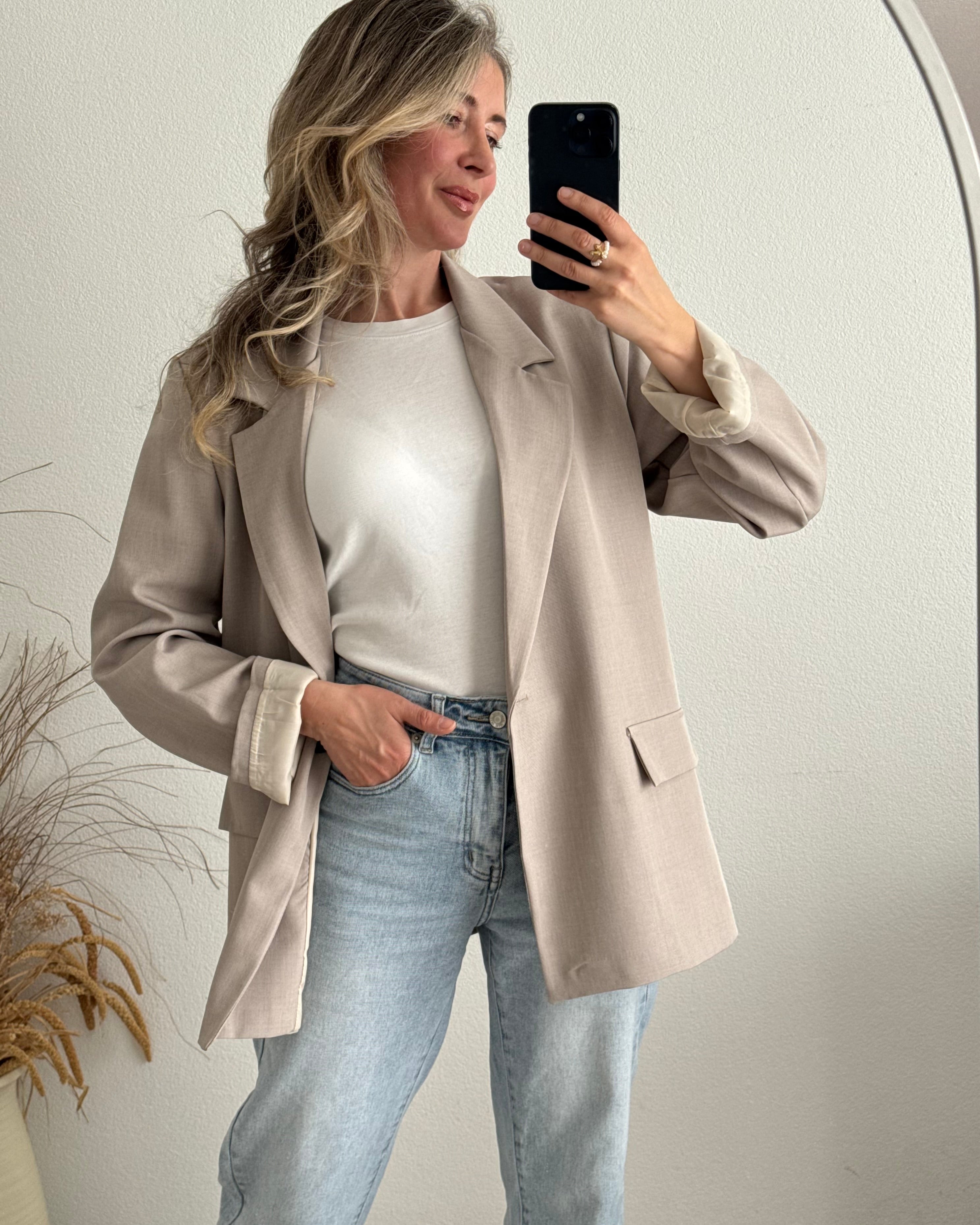 Classic Blazer Taupe