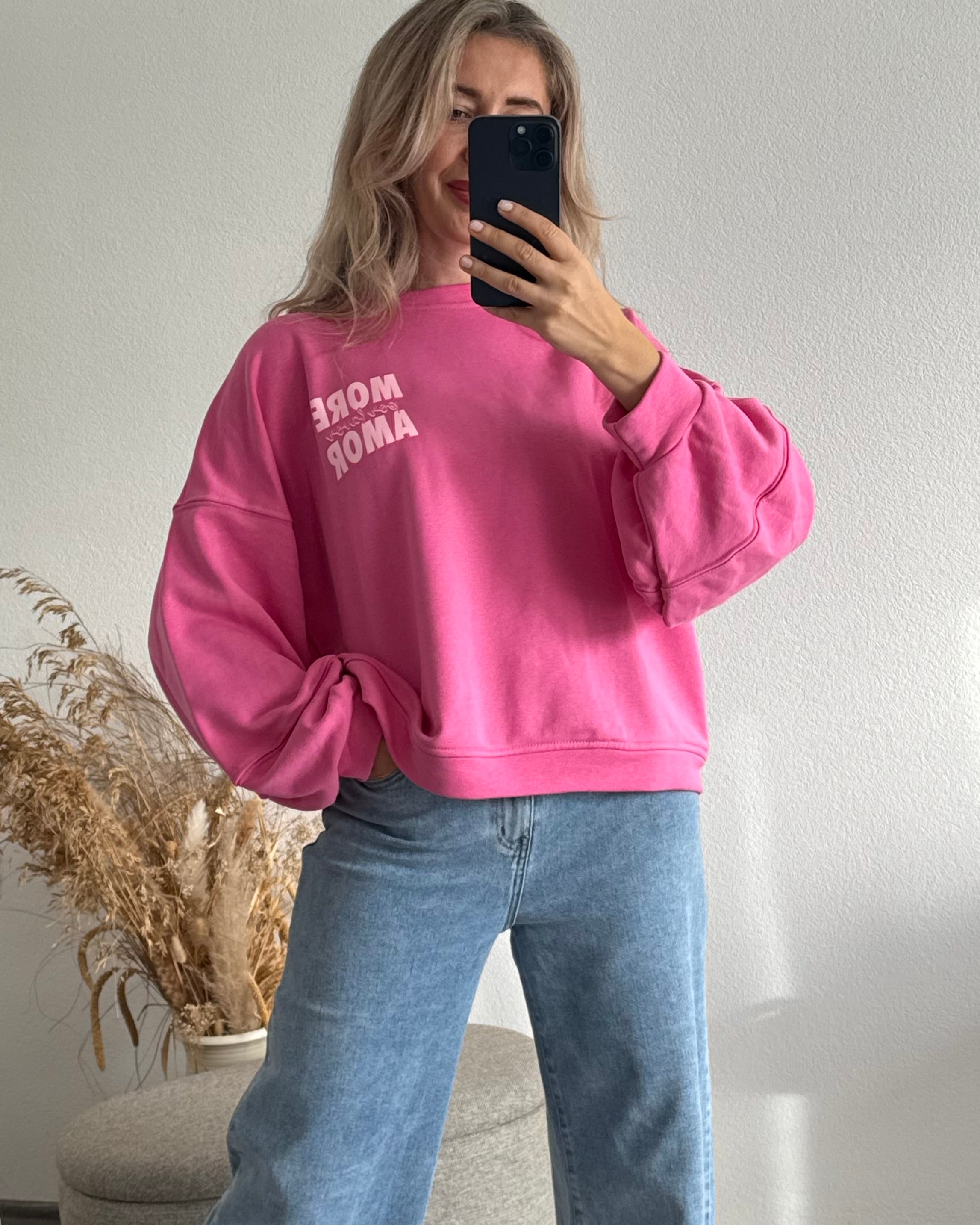 Sweater MORE AMORE POR FAVOR Pink
