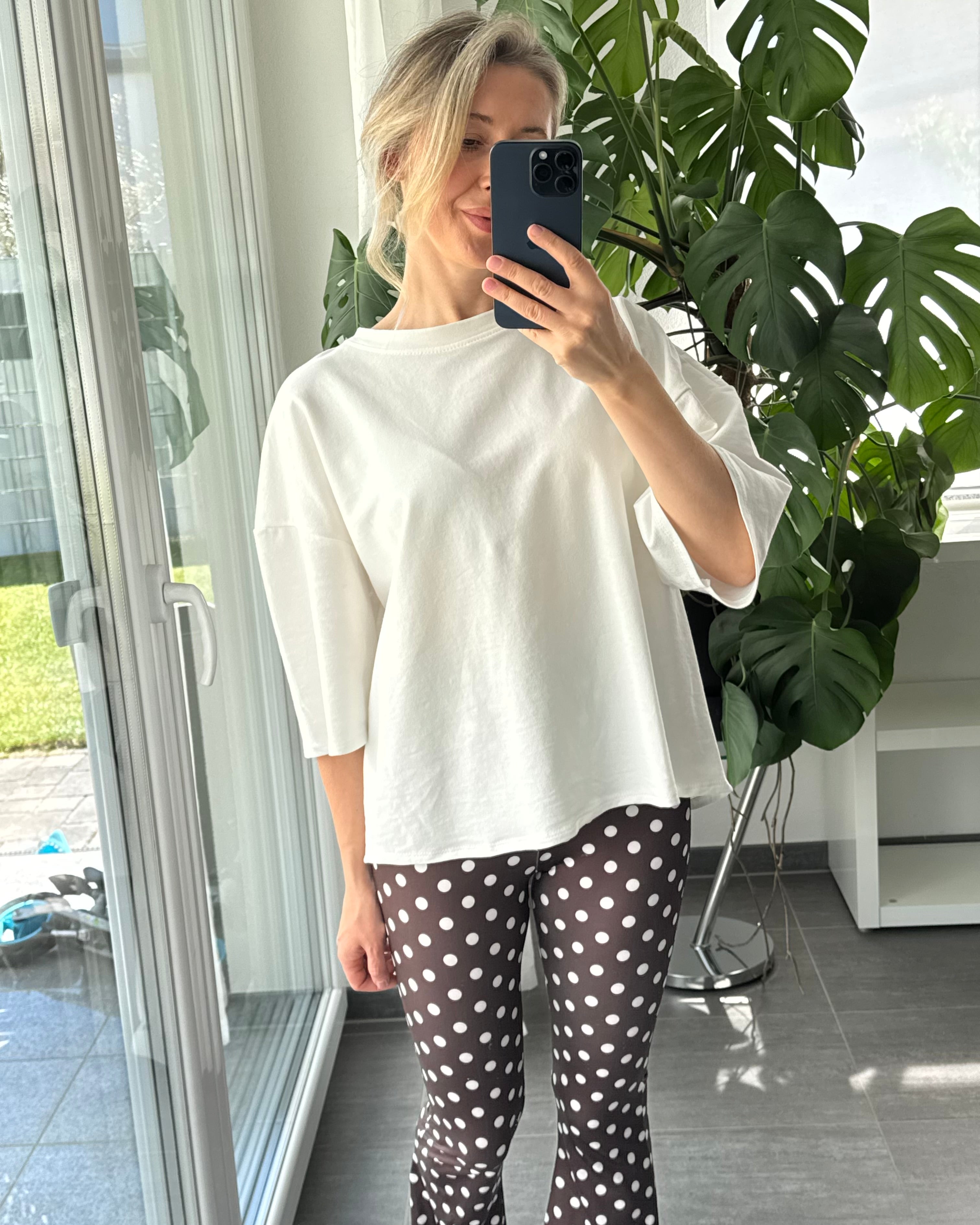 hochwertiges Oversize Shirt weiß