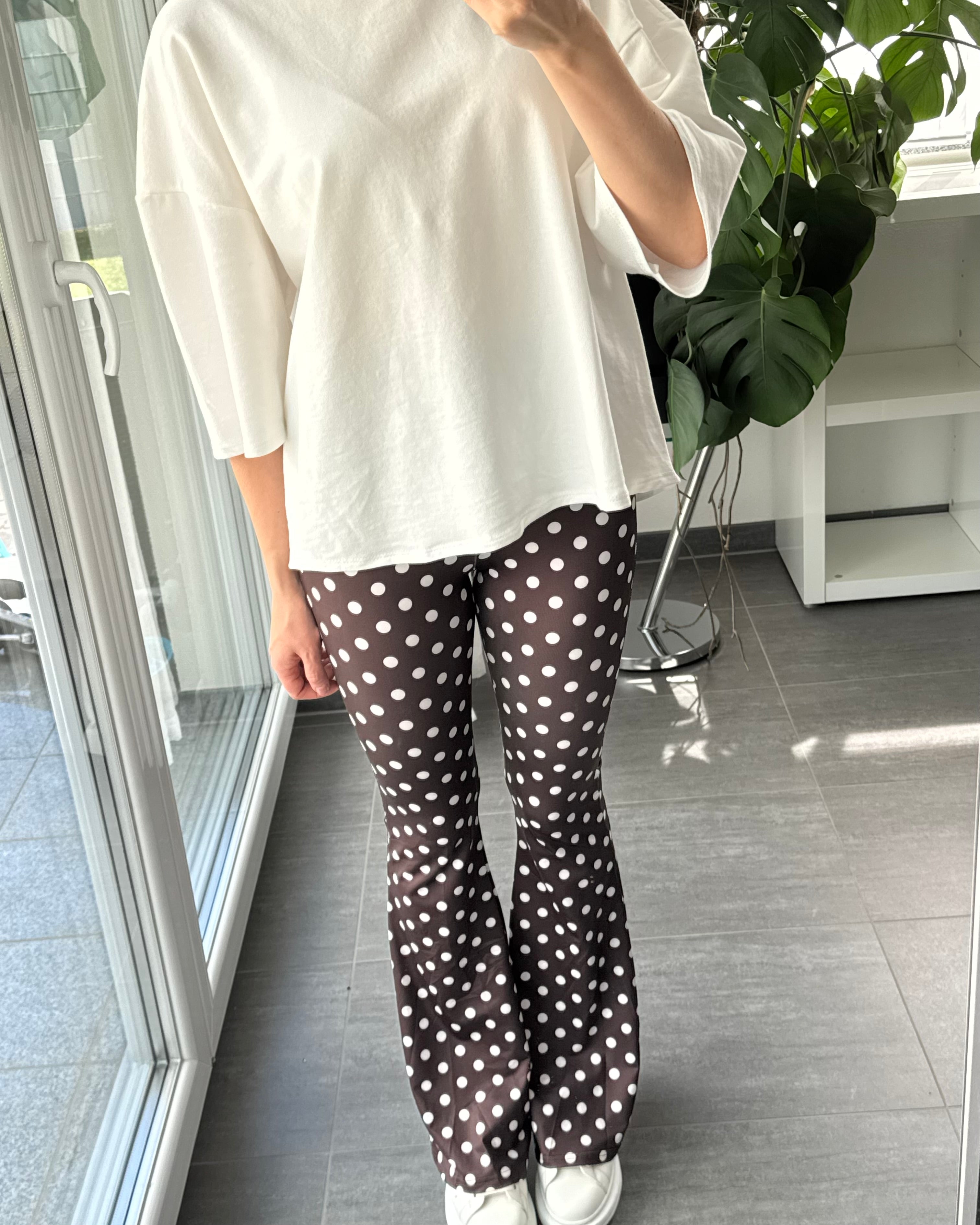 Flared Leggings Polka Dots