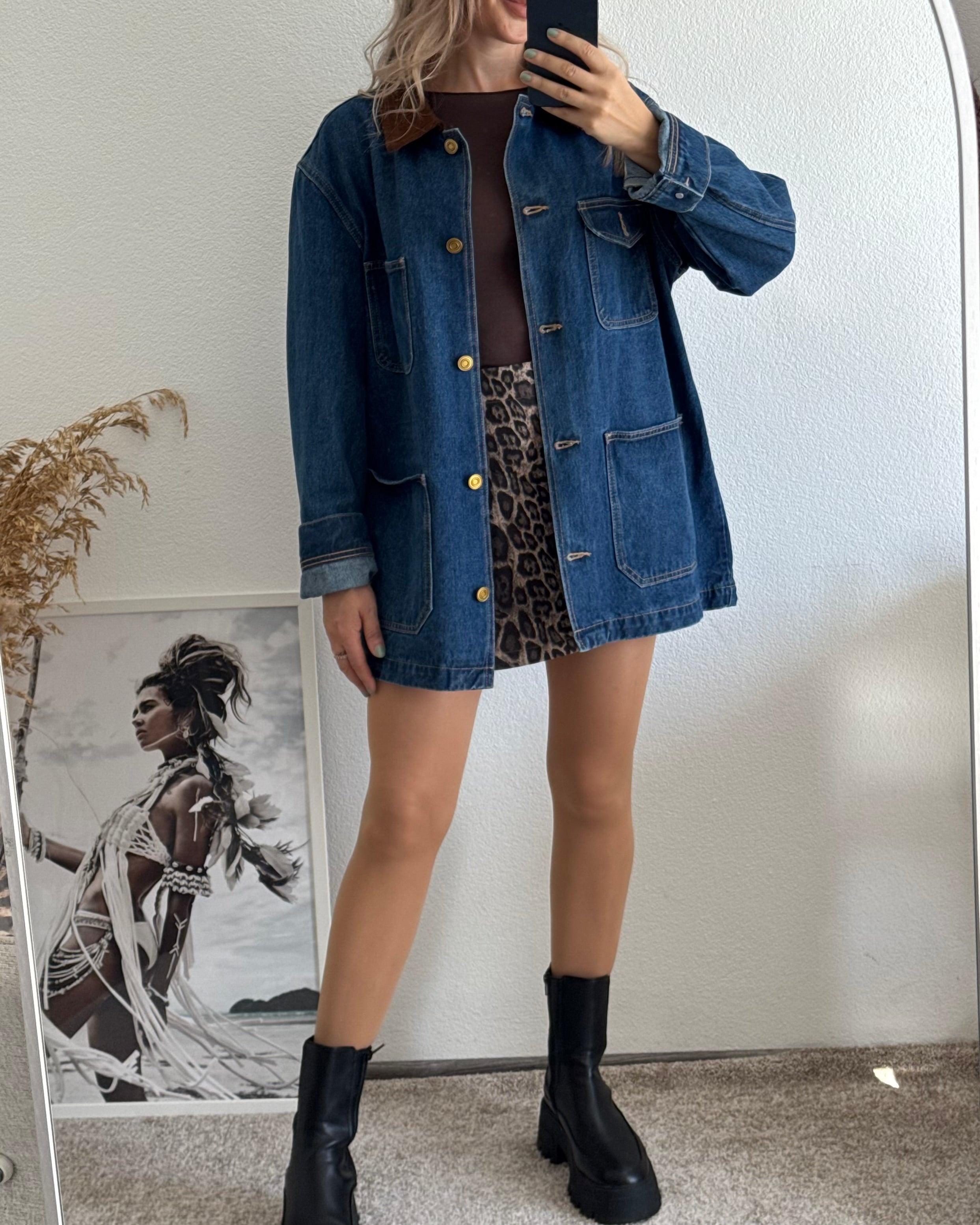 Oversize Jeansjacke