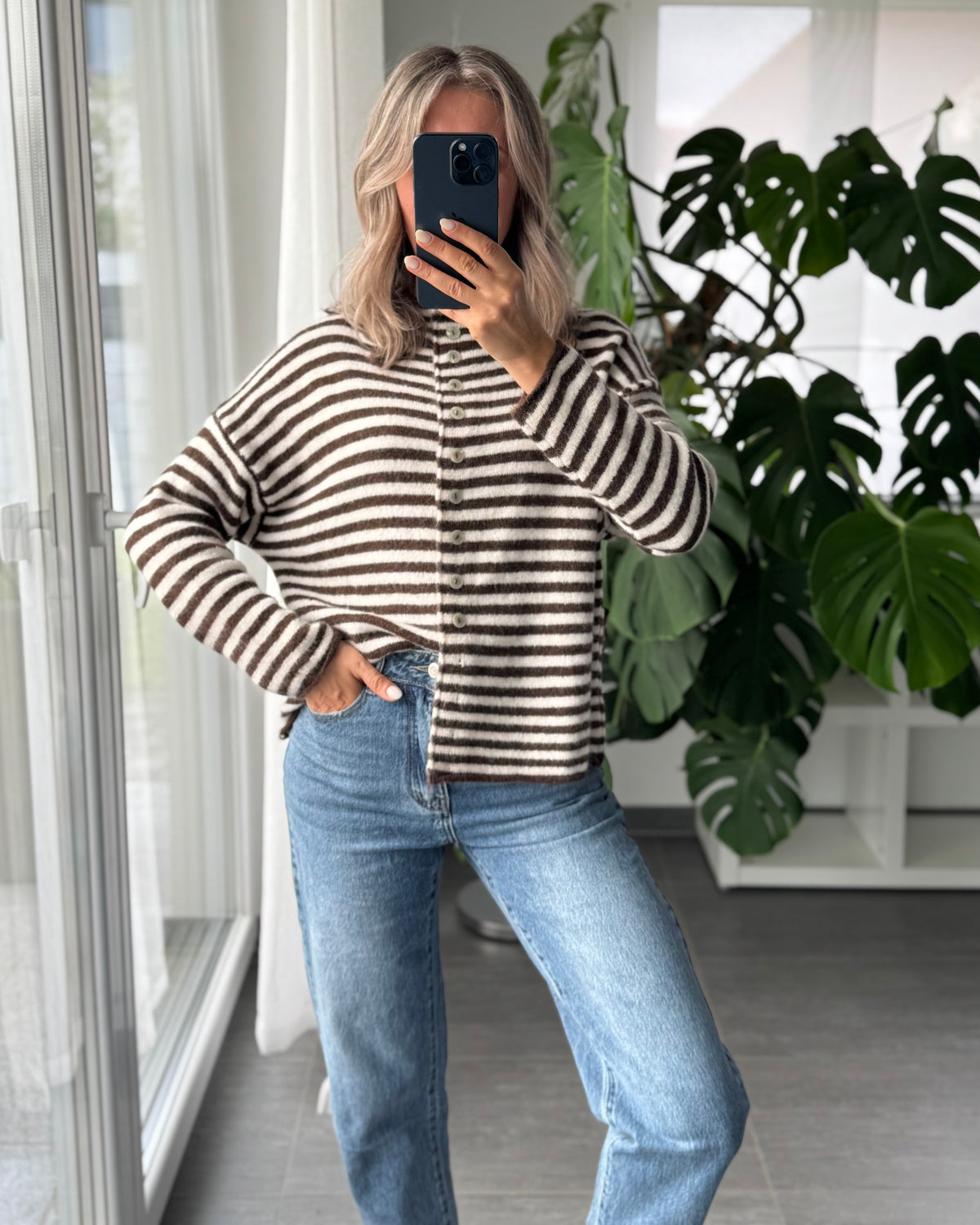 Cardigan Cozy Days Braun
