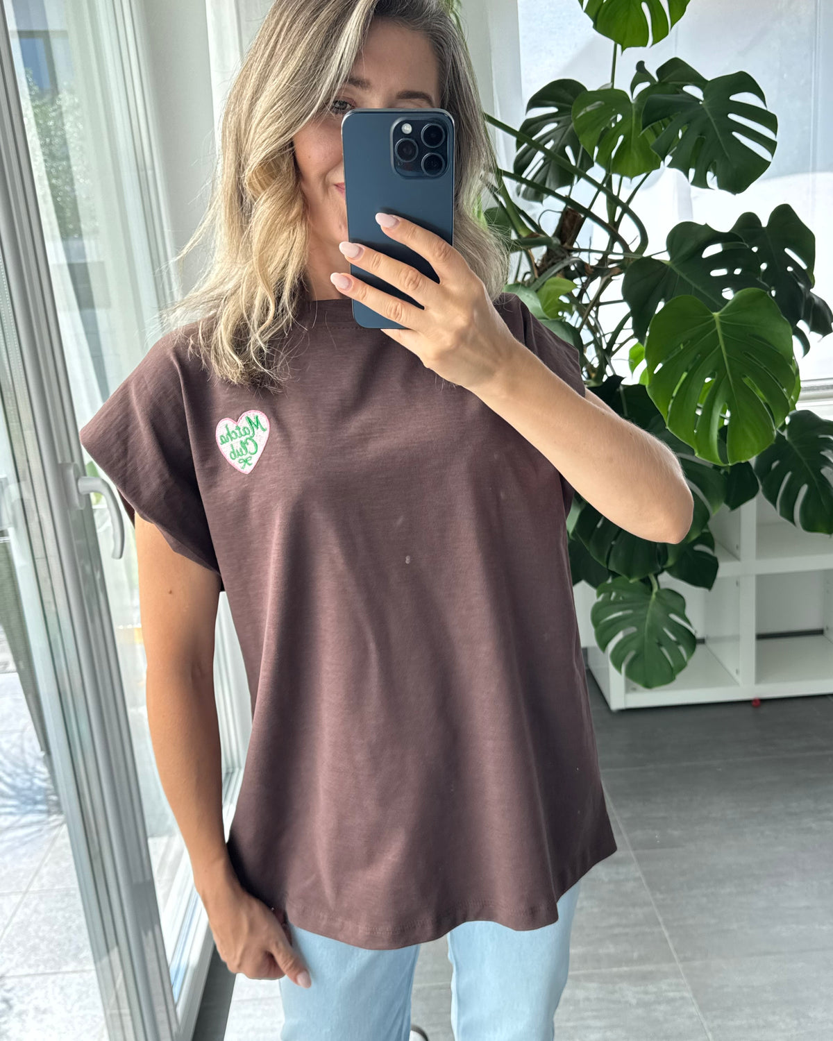Shirt Uni Matcha Club braun