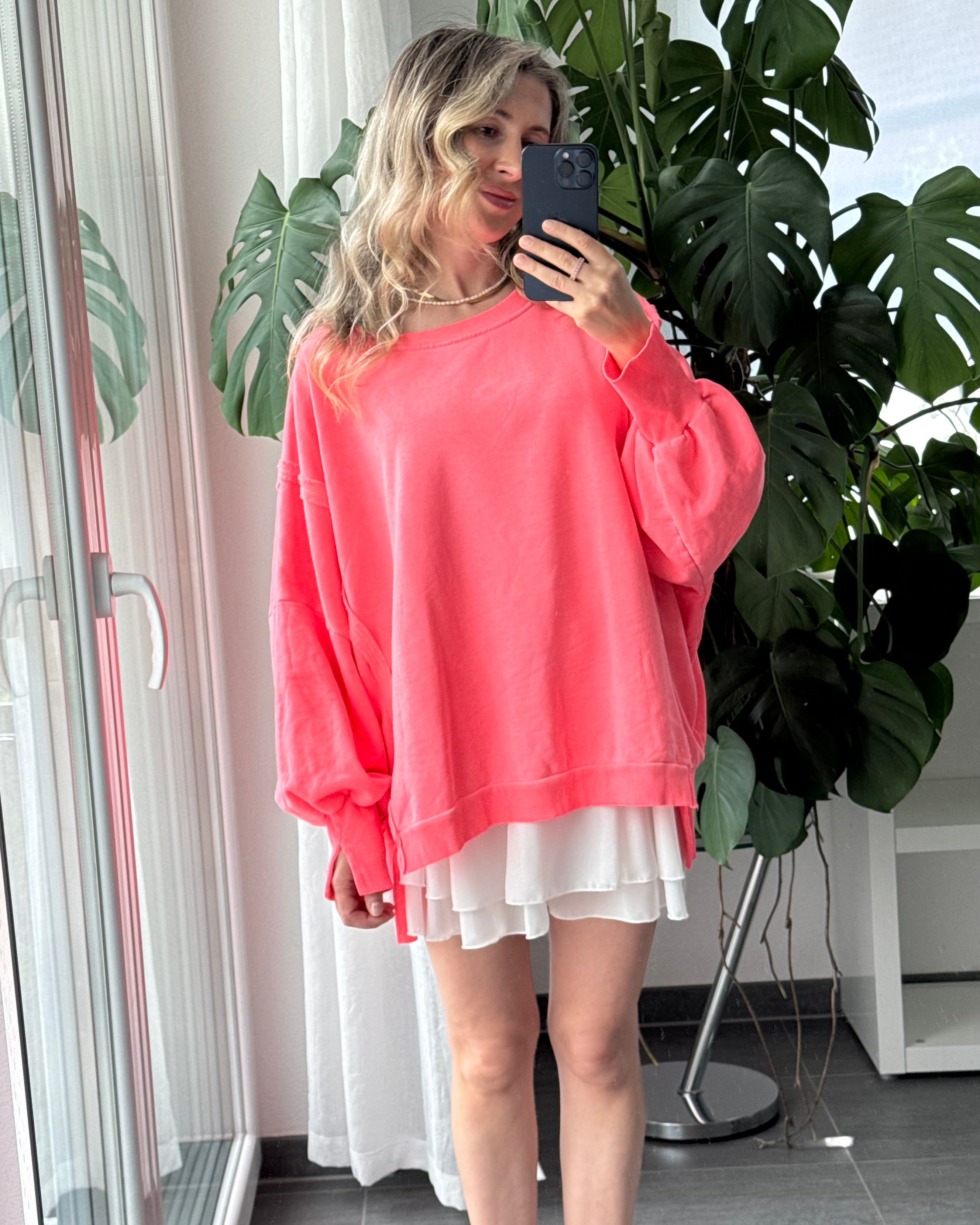 Oversize Sweater Weekend Neon Pink