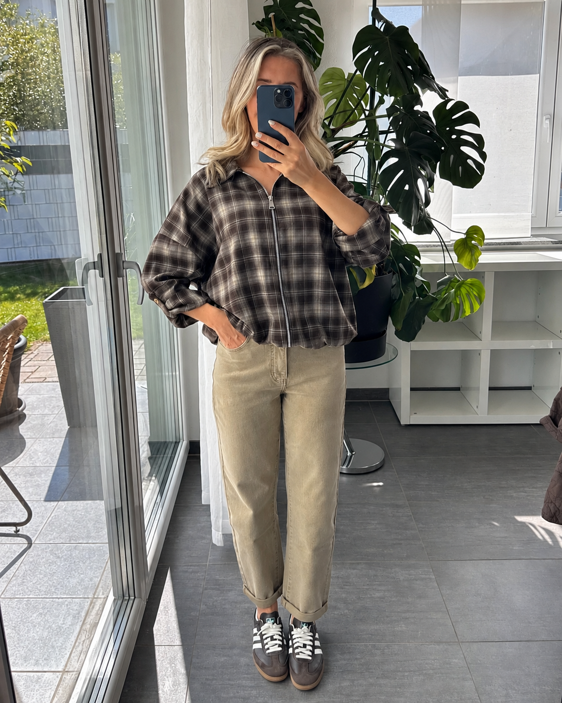 Check Jacket Livia Braun