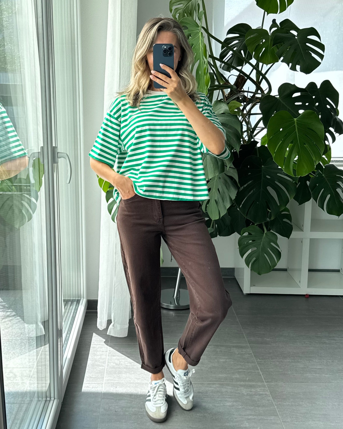 Shirt Summer Stripes grün