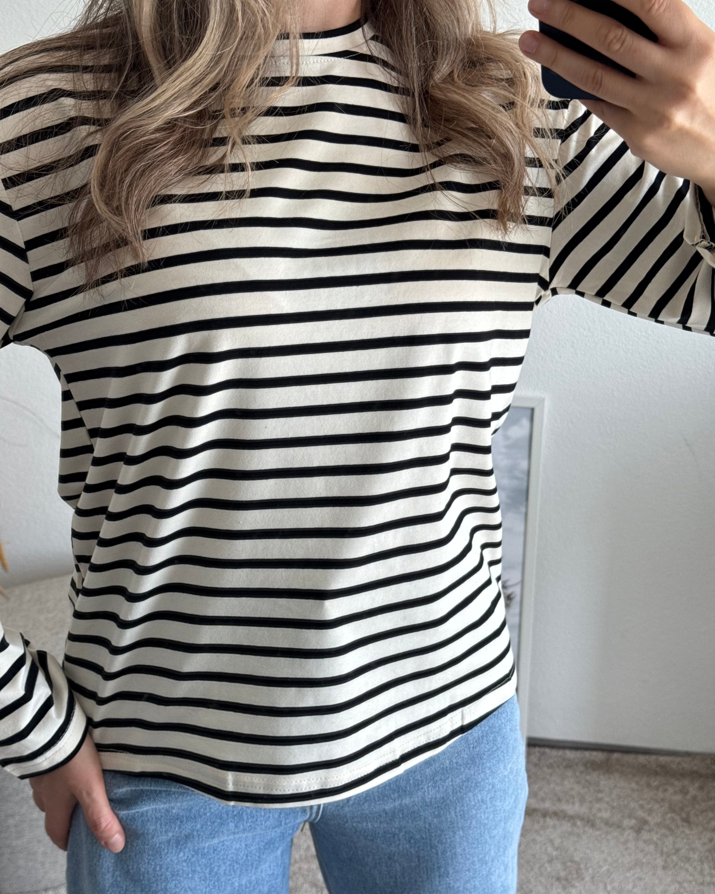 Shirt Everyday Weiß gestreift