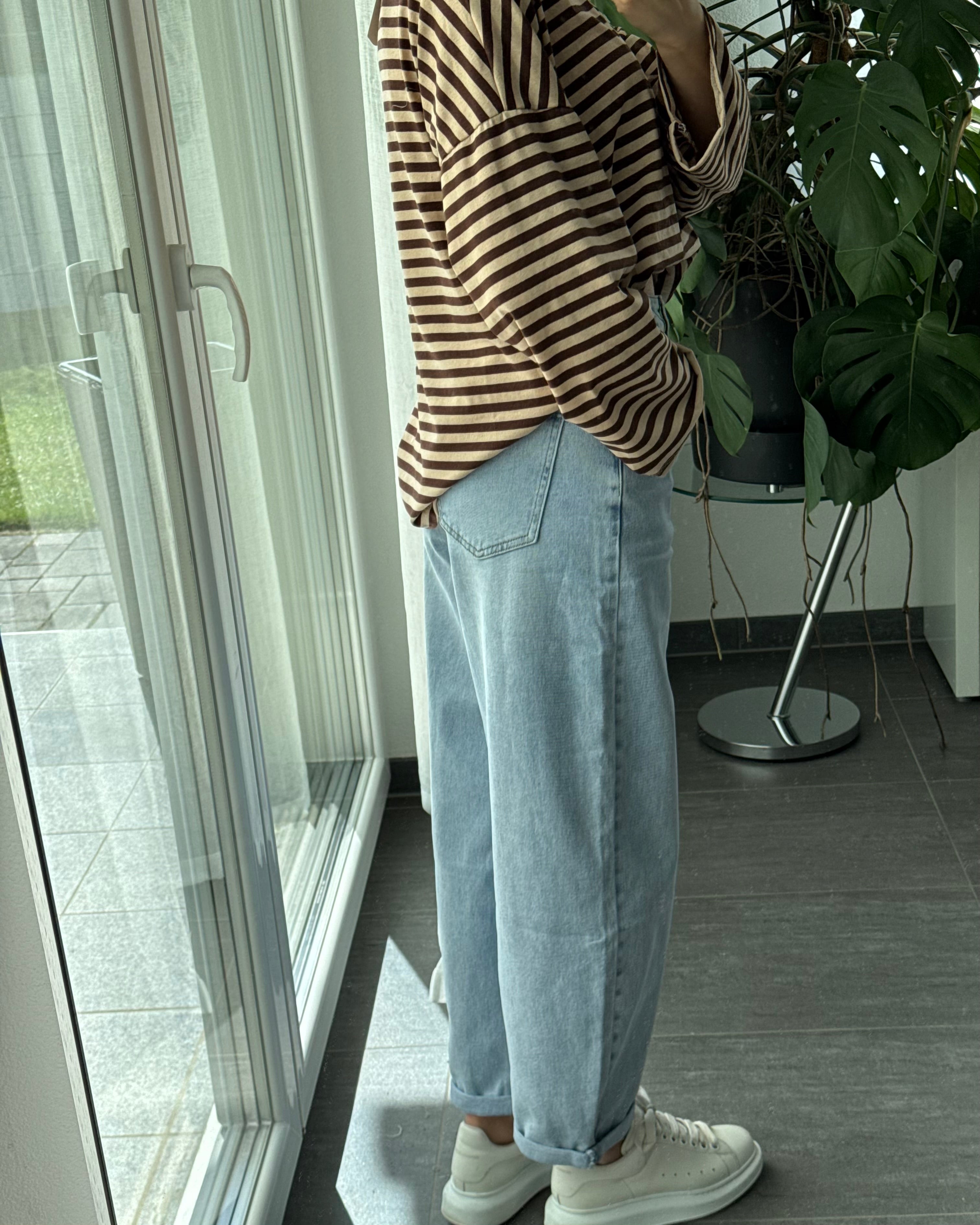 Stretch Balloon Jeans Hellblau