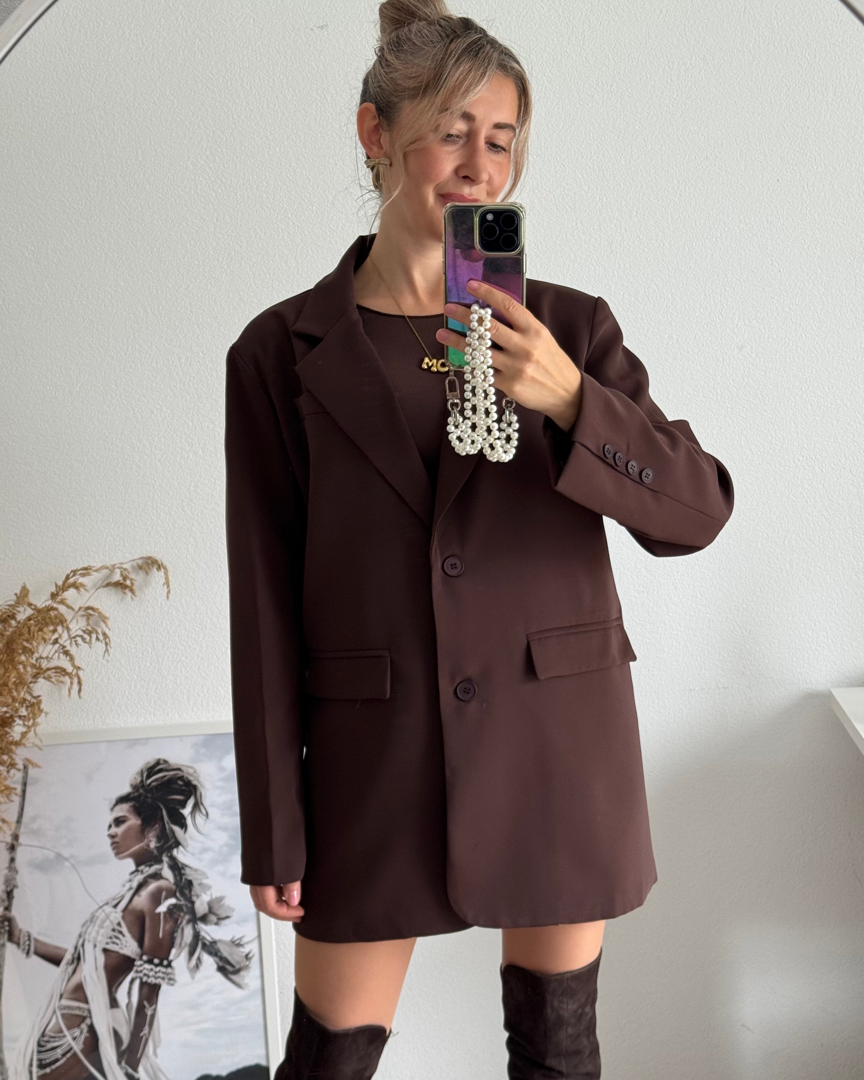 Long Blazer Braun