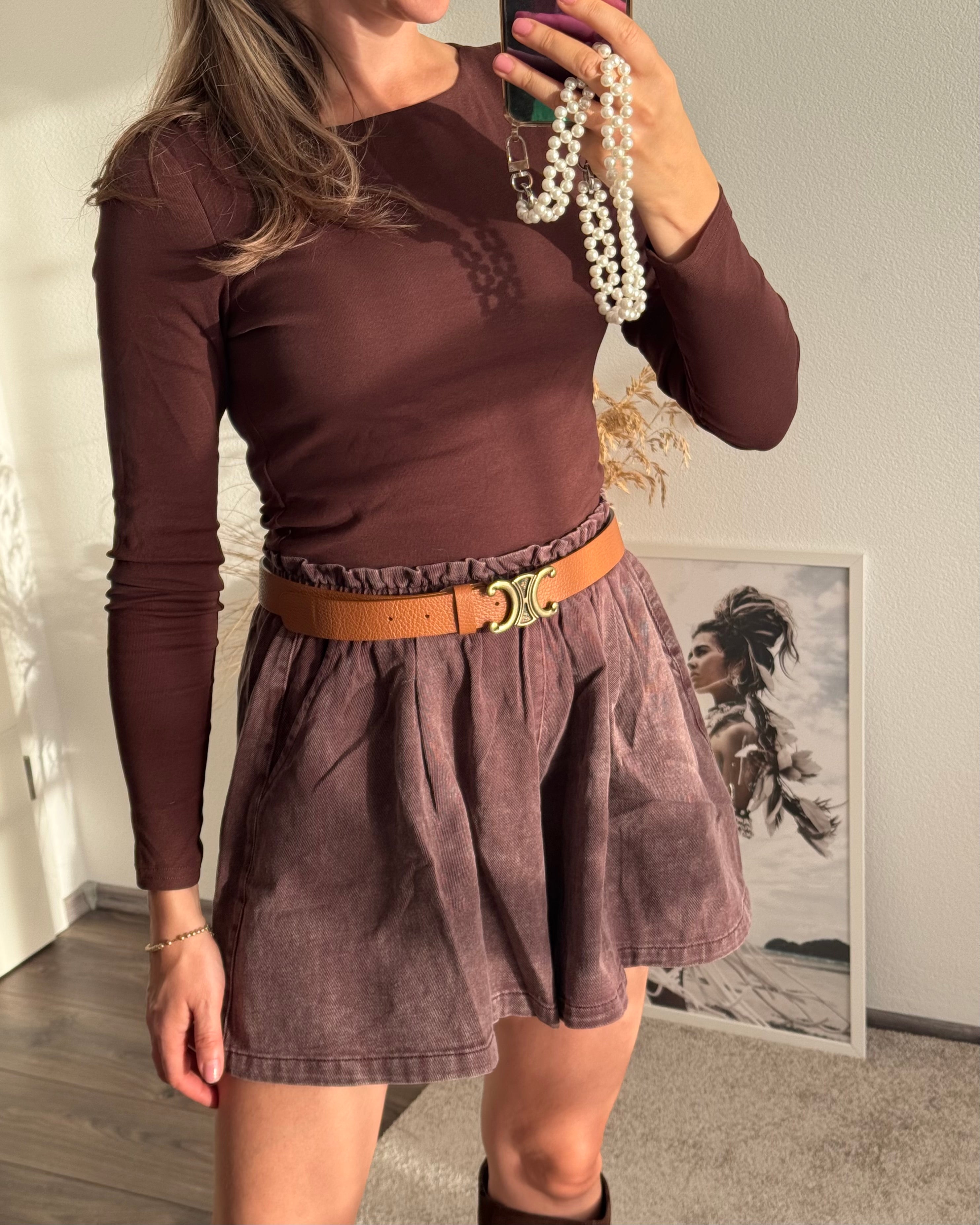Jeans Shorts coffee