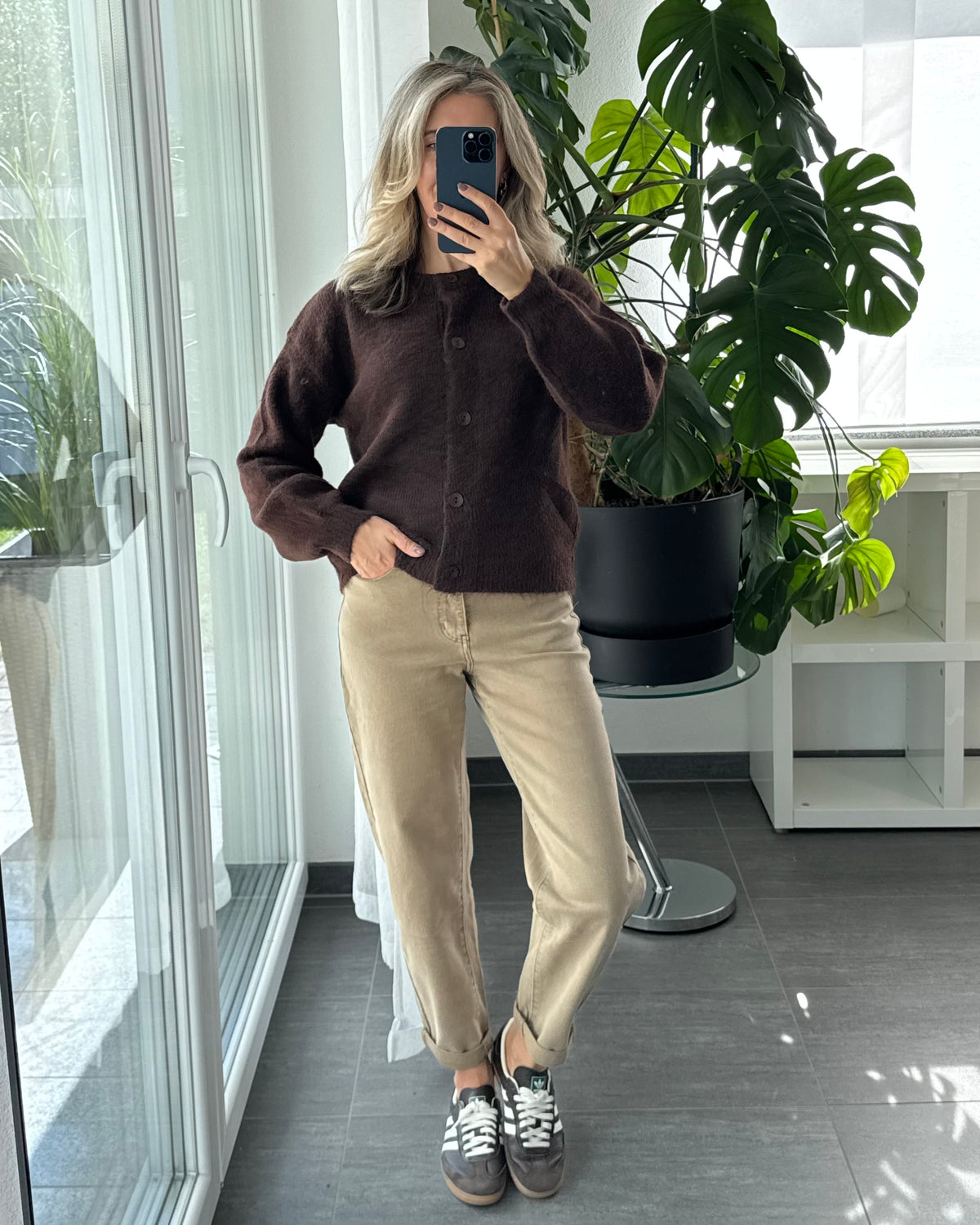 supersoft Cardigan Braun
