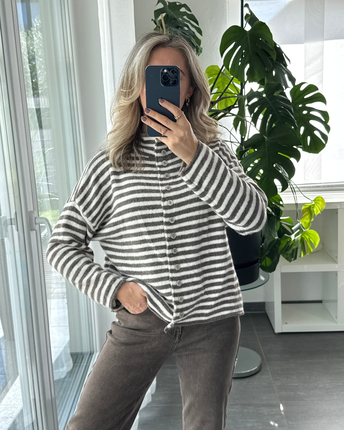 Cardigan Cozy Days Taupe creme