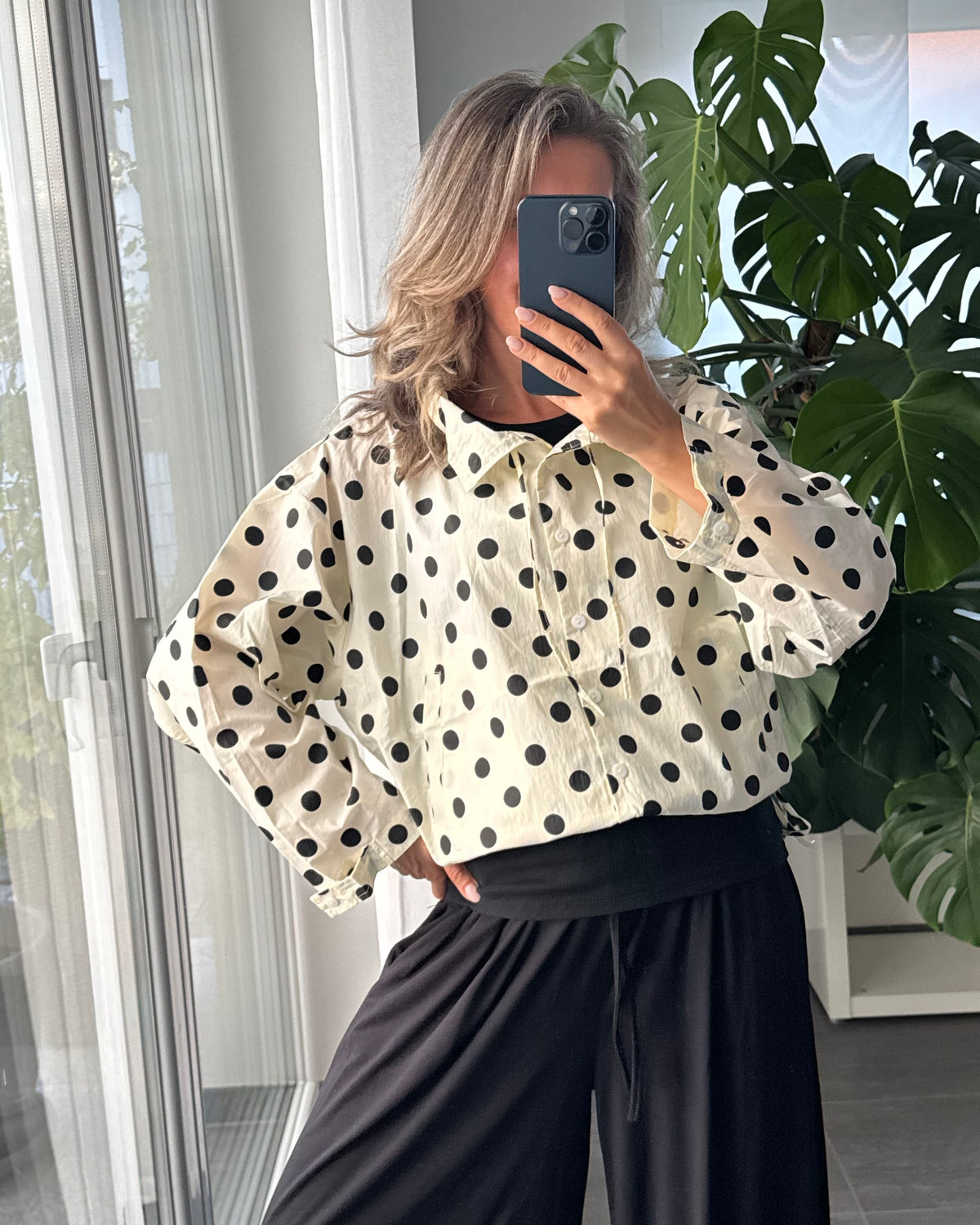 Soft Creme Polka Dots Jacket