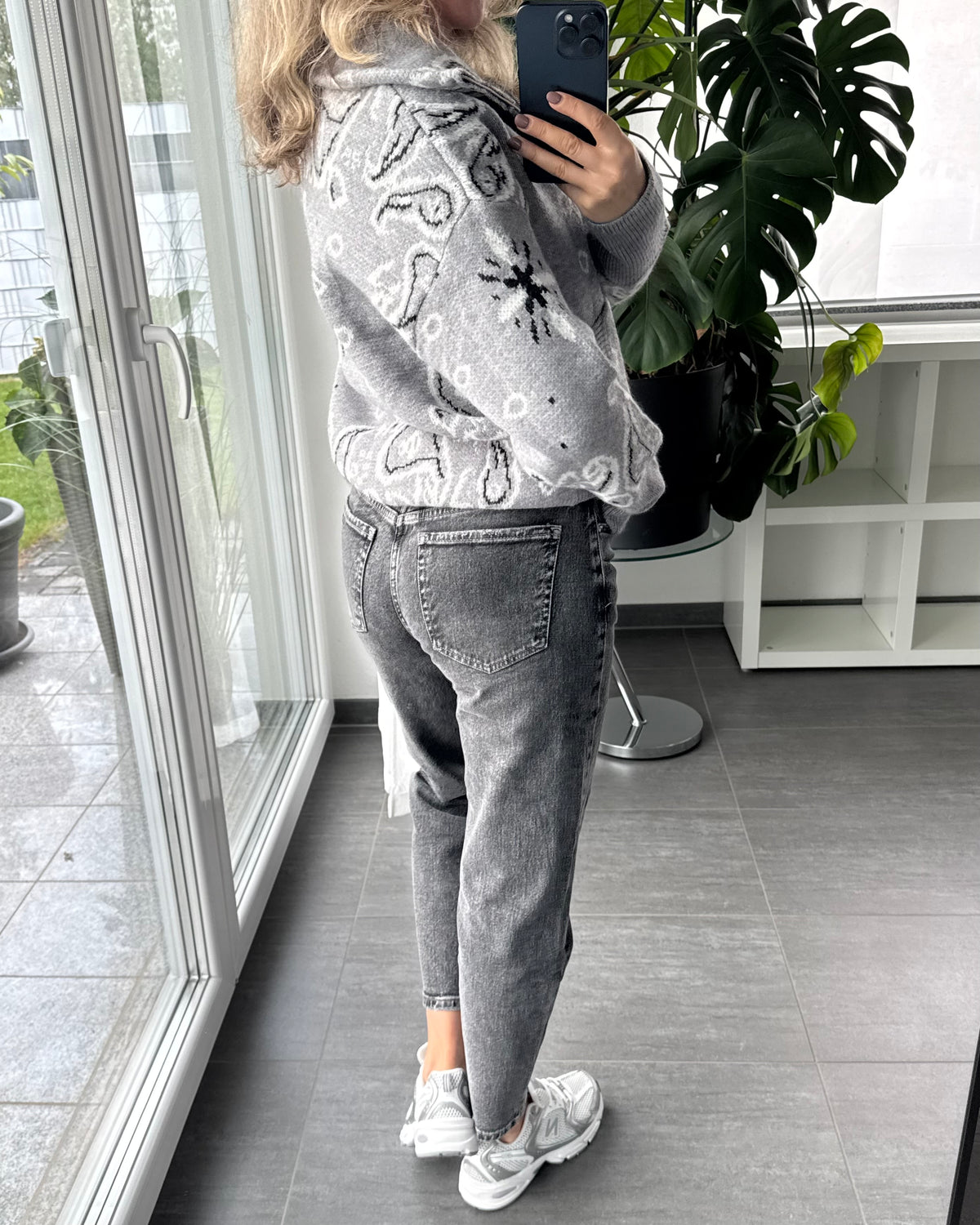 Mom Jeans Daily Chic grau