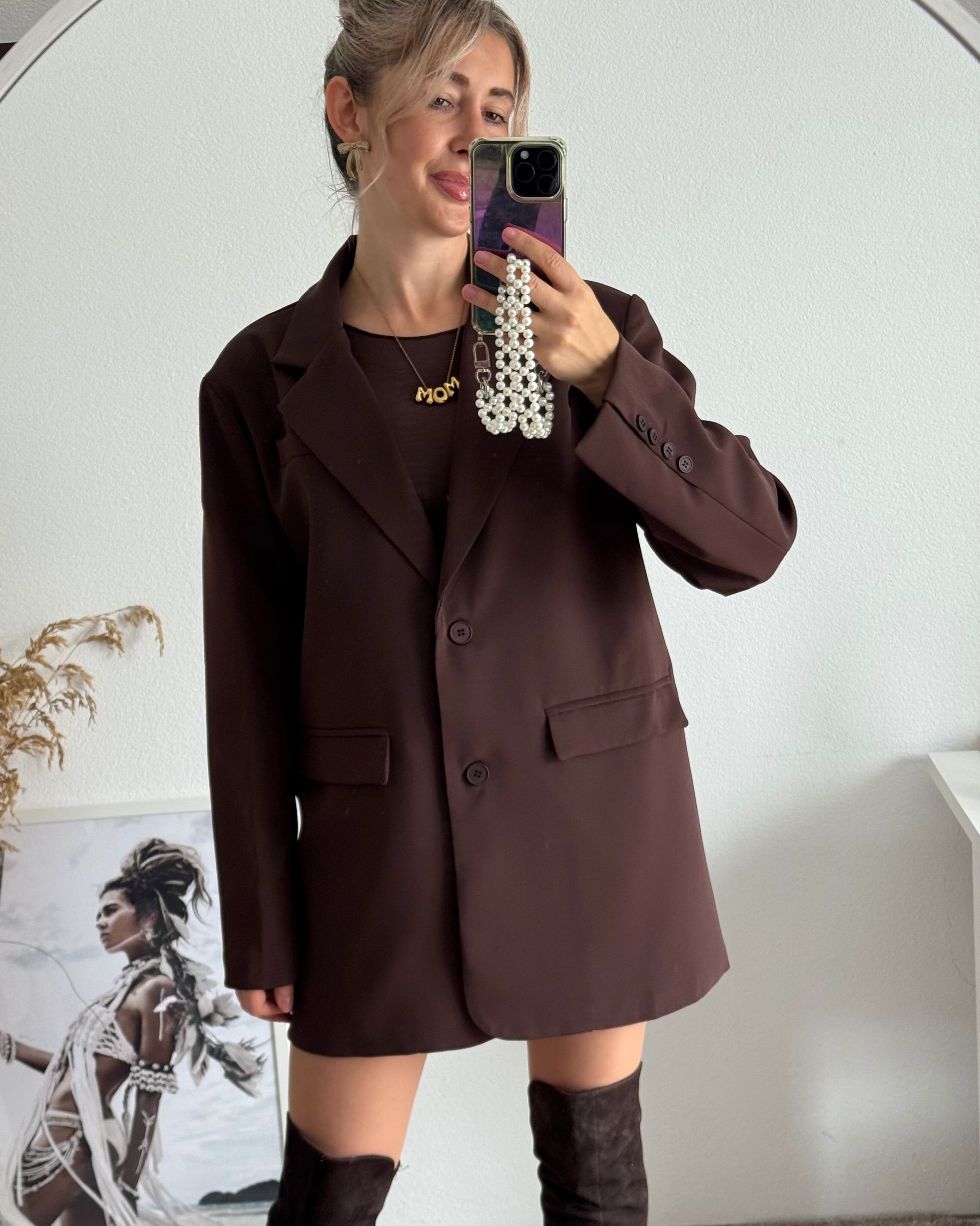Long Blazer Braun