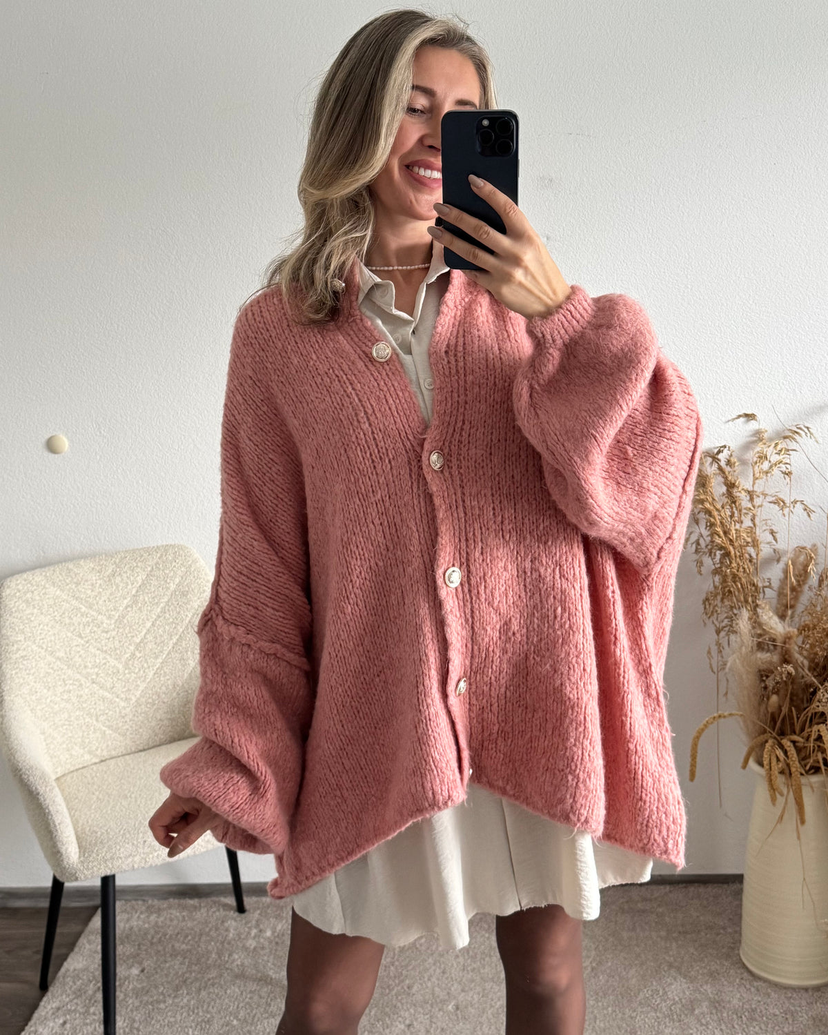 Strickjacke Elly Peach