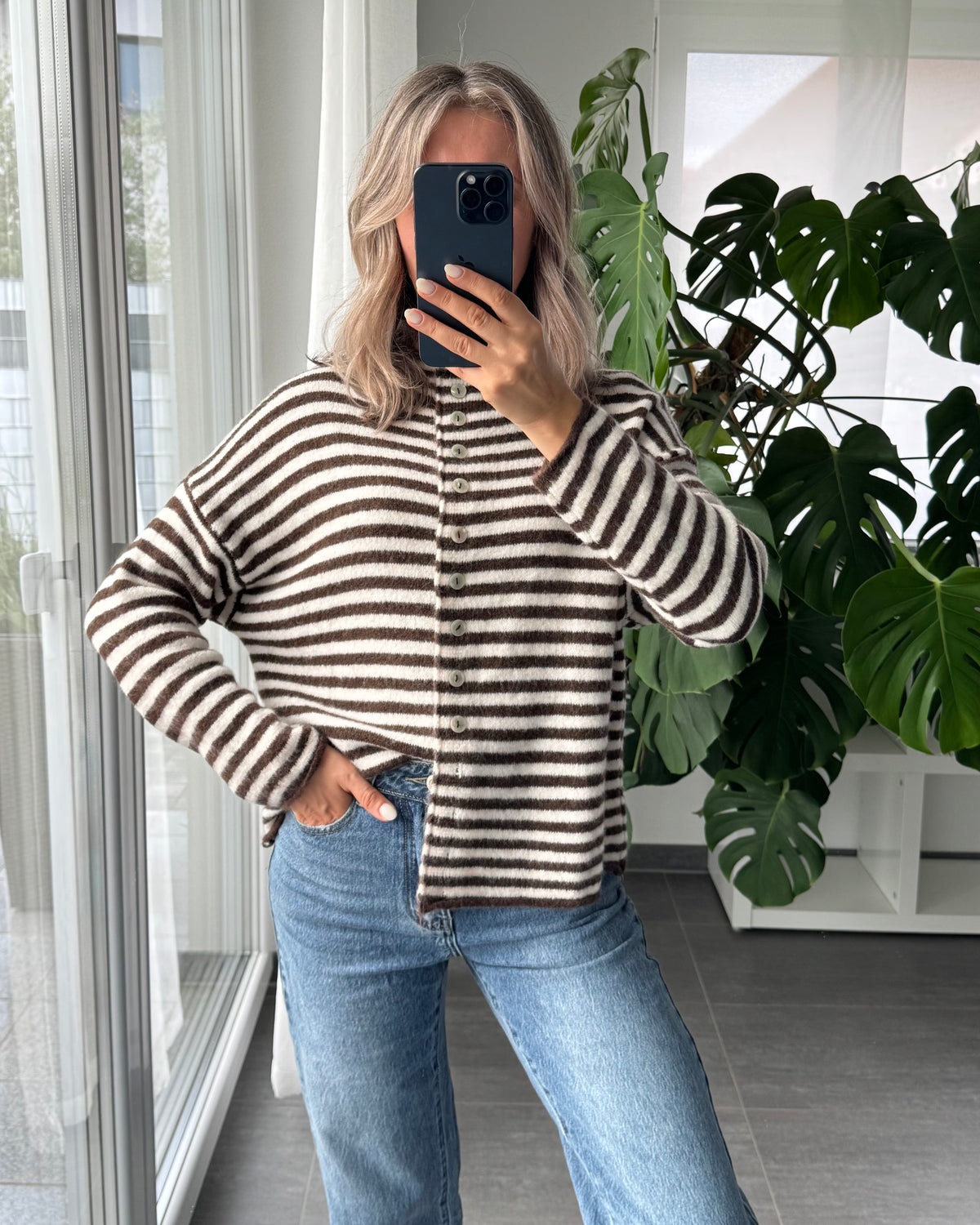 Cardigan Cozy Days Braun
