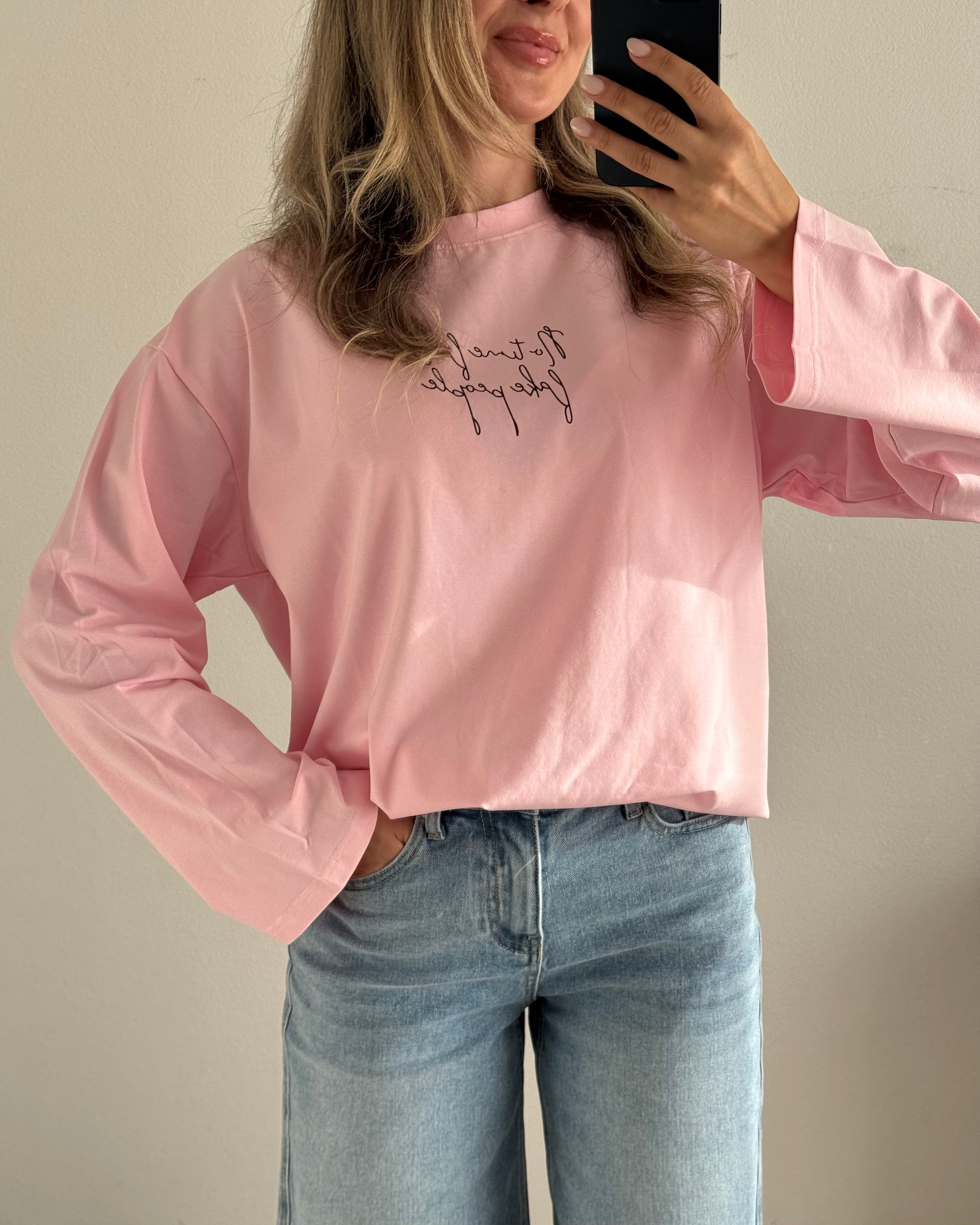 Oversize Shirt no time for fake people
