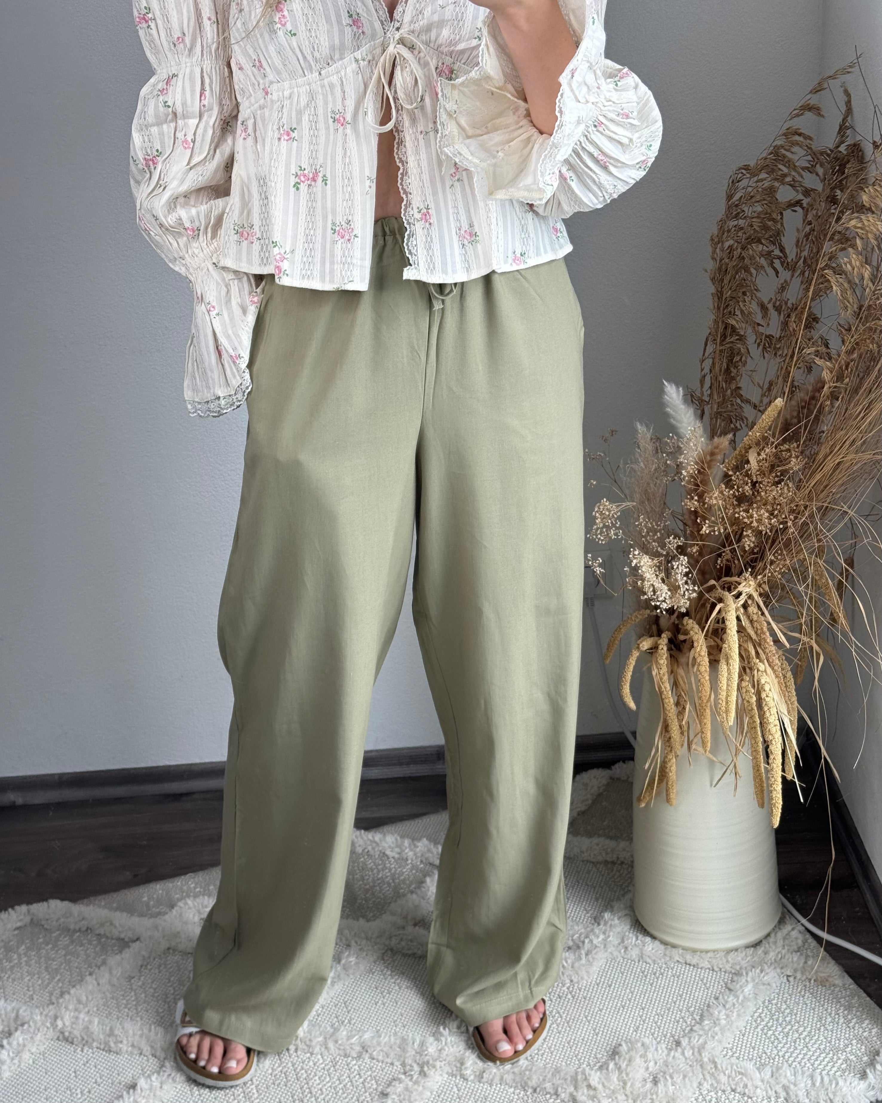 Leinenhose Khaki