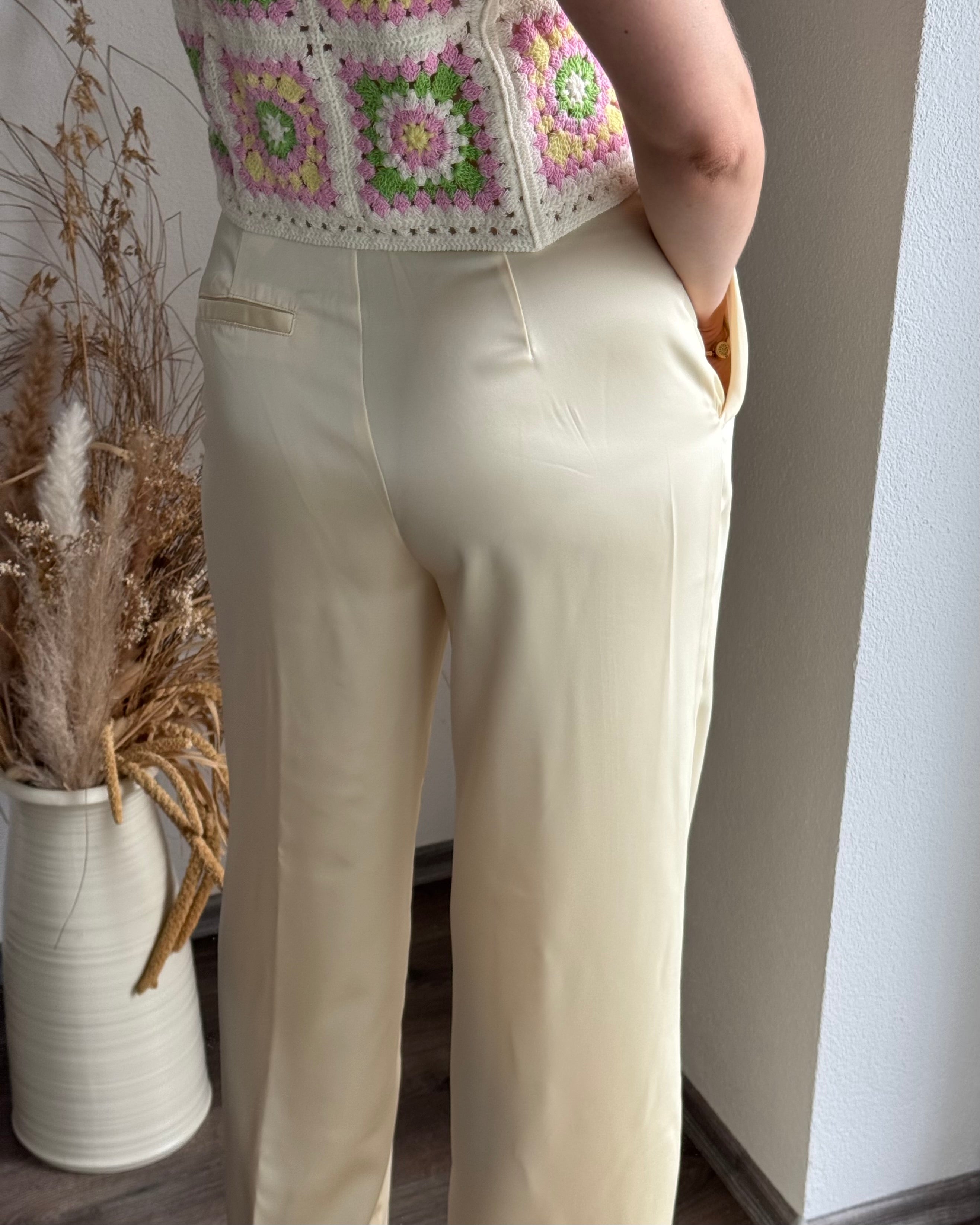 Anzughose aus Satin