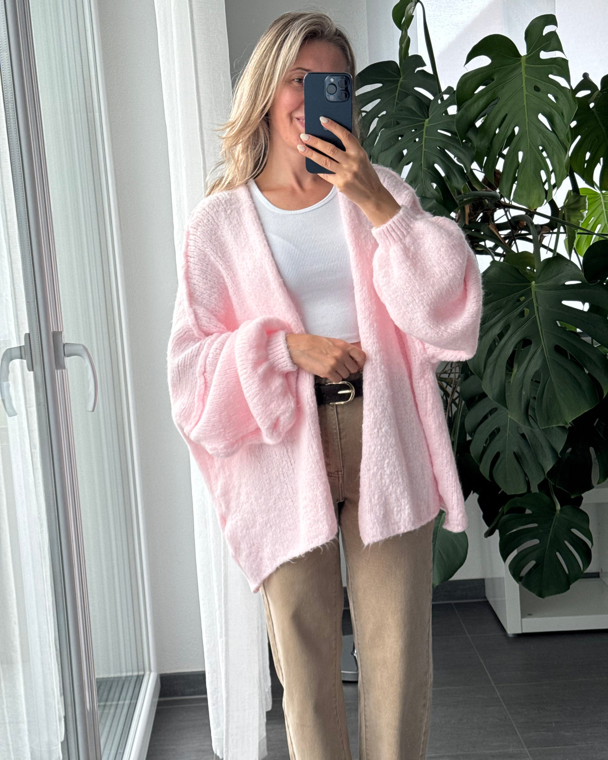 Offener Oversize Cardigan Lea Rosa