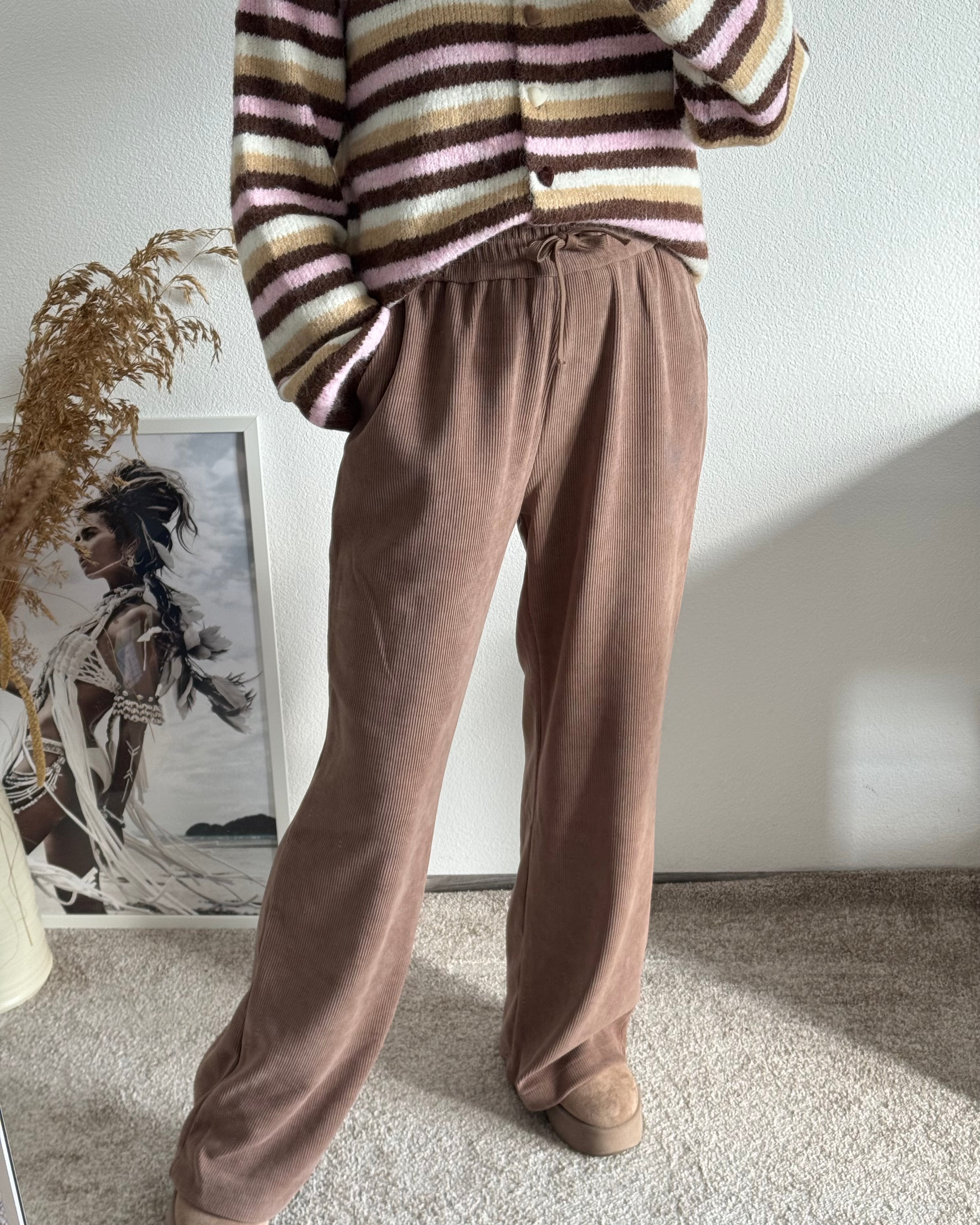 Cordhose Hellbraun