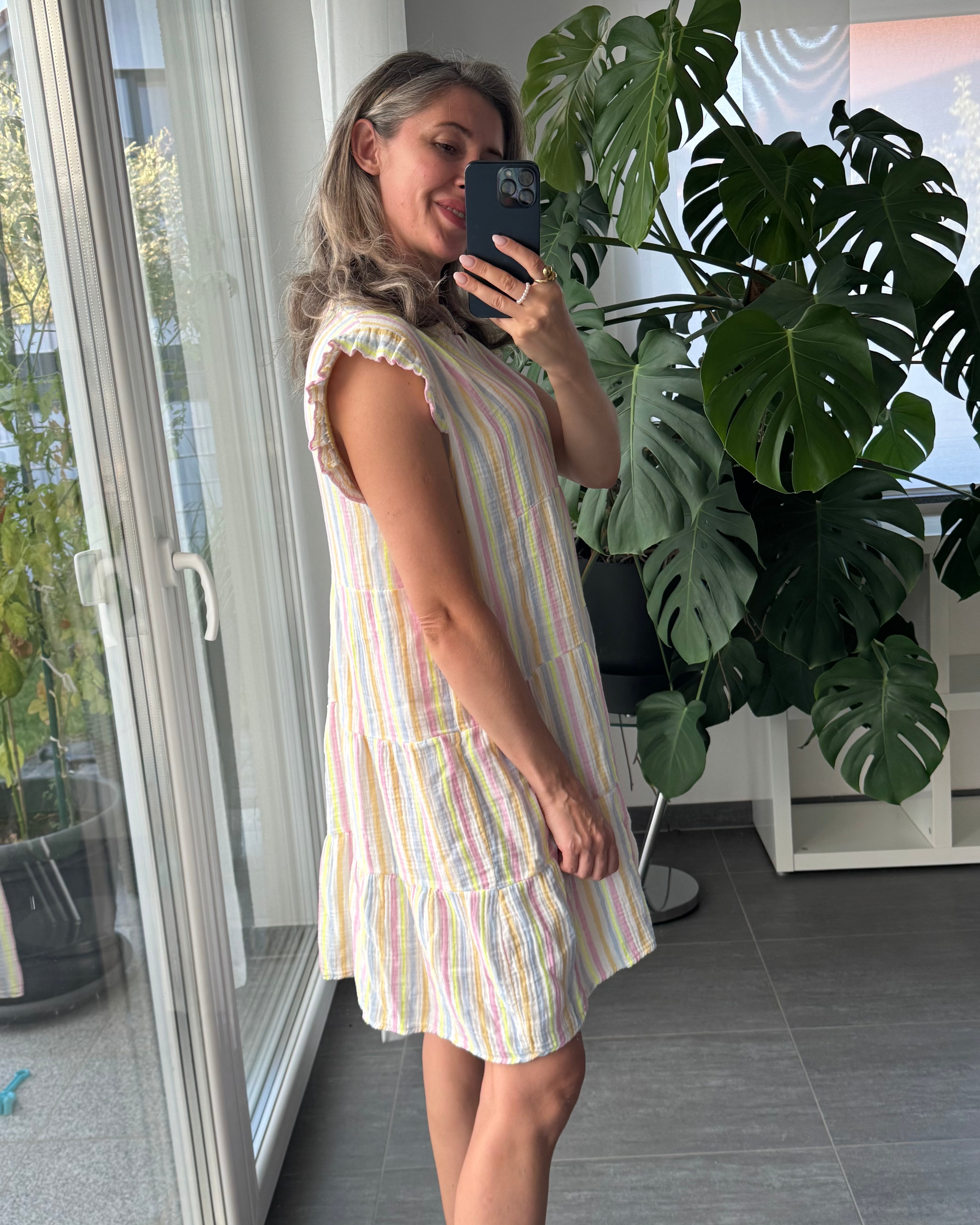 Musselinkleid Leni Pastel