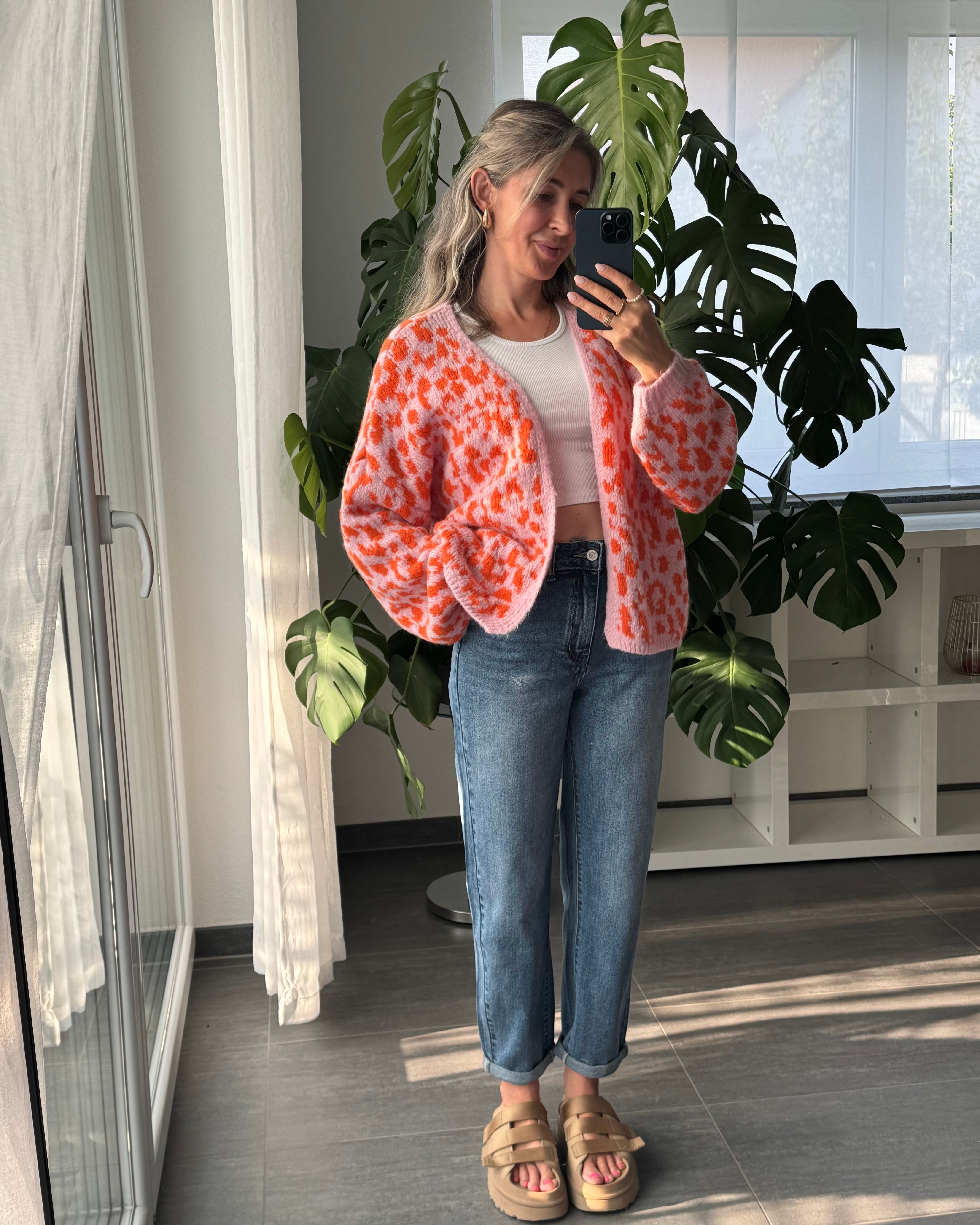 MOM JEANS Dunkelblau