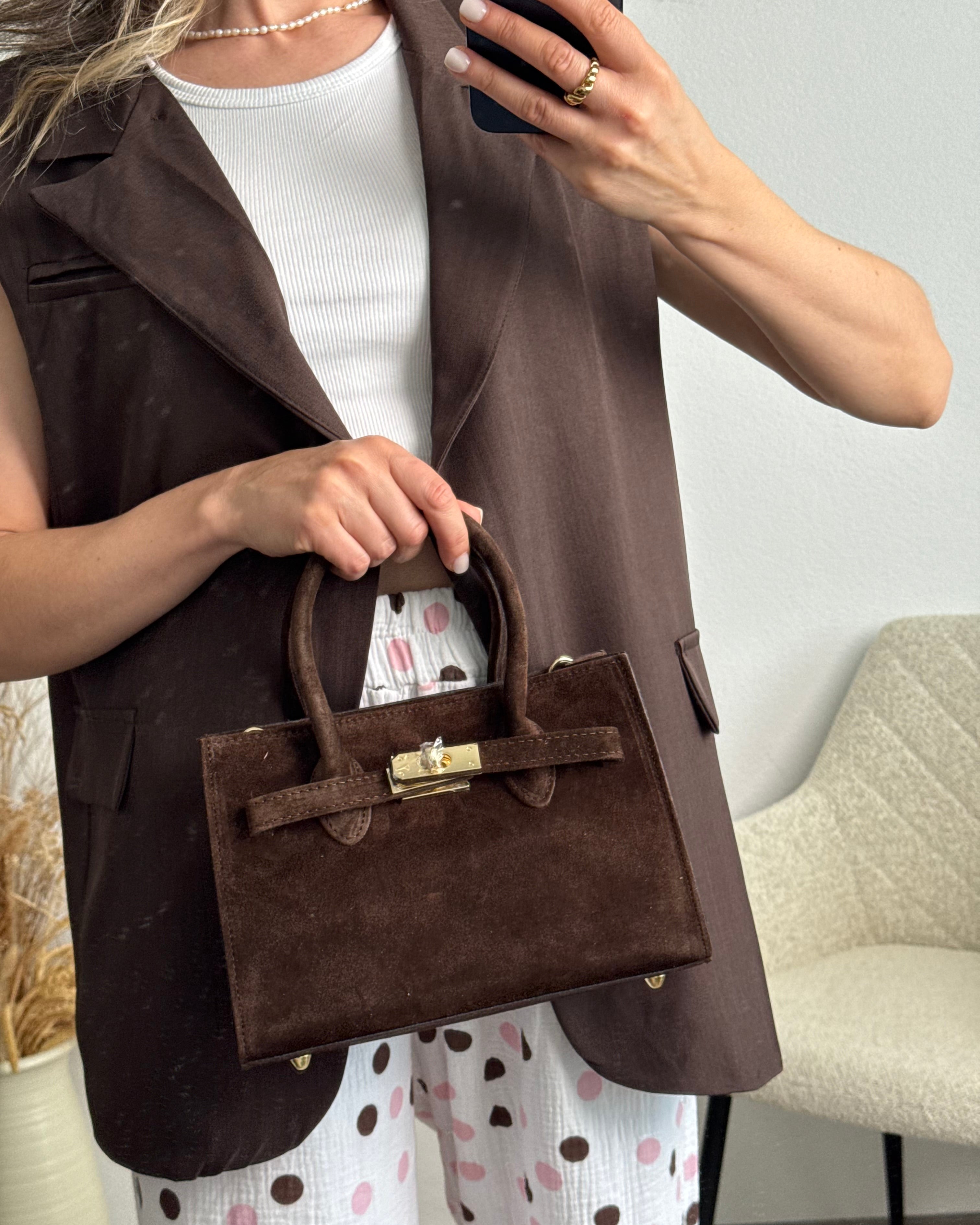 Velvet Noir Bag dunkelbraun