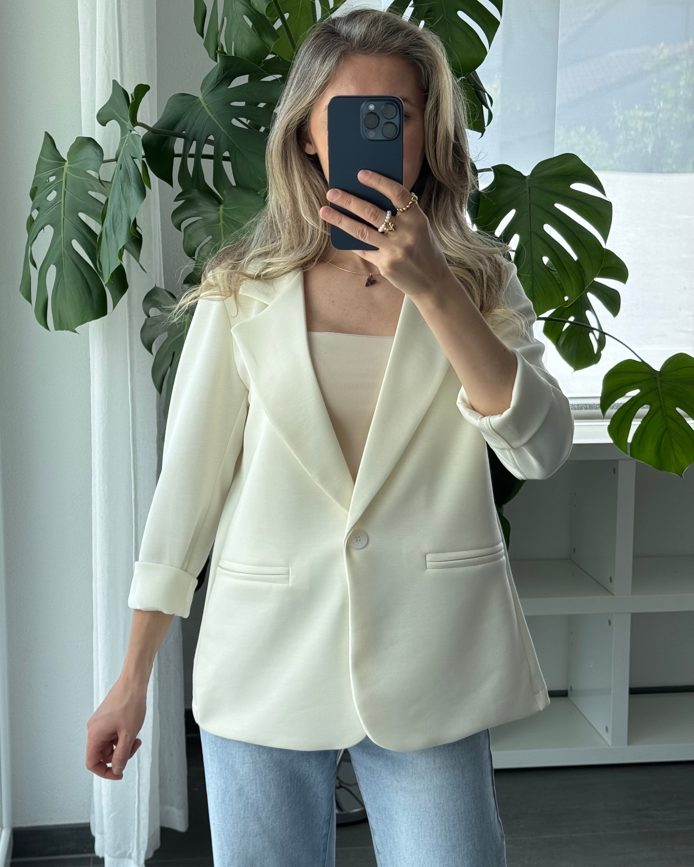 Daily Comfort Blazer Creme
