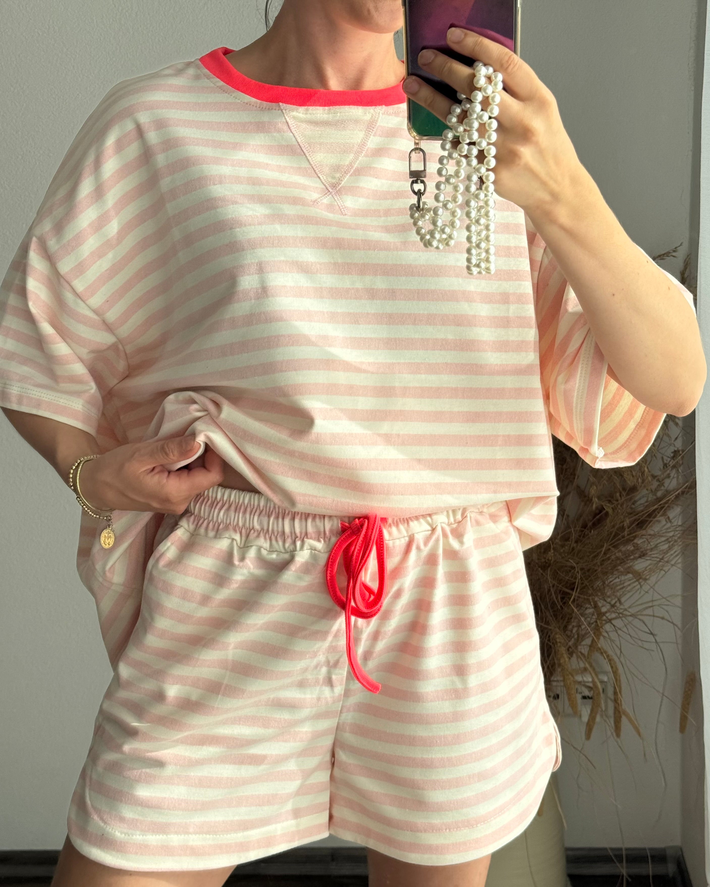 Shorts Summer Stripes ROSA