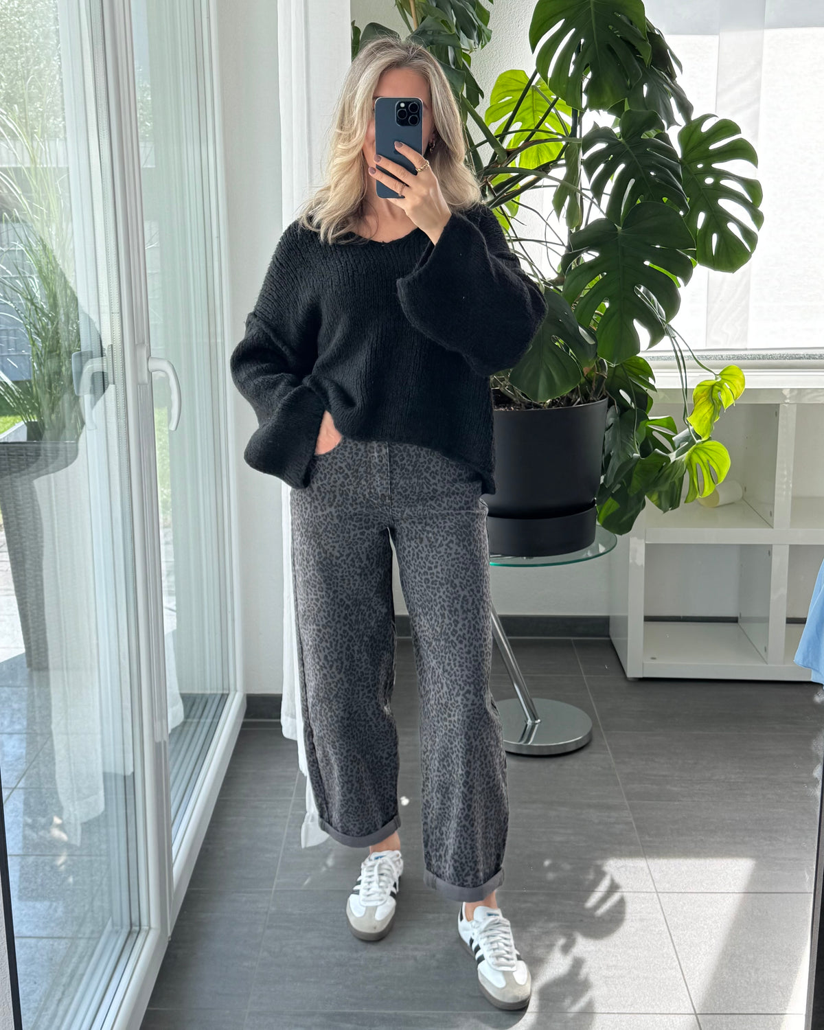 Stretch Balloon Jeans Leo Dark Grey