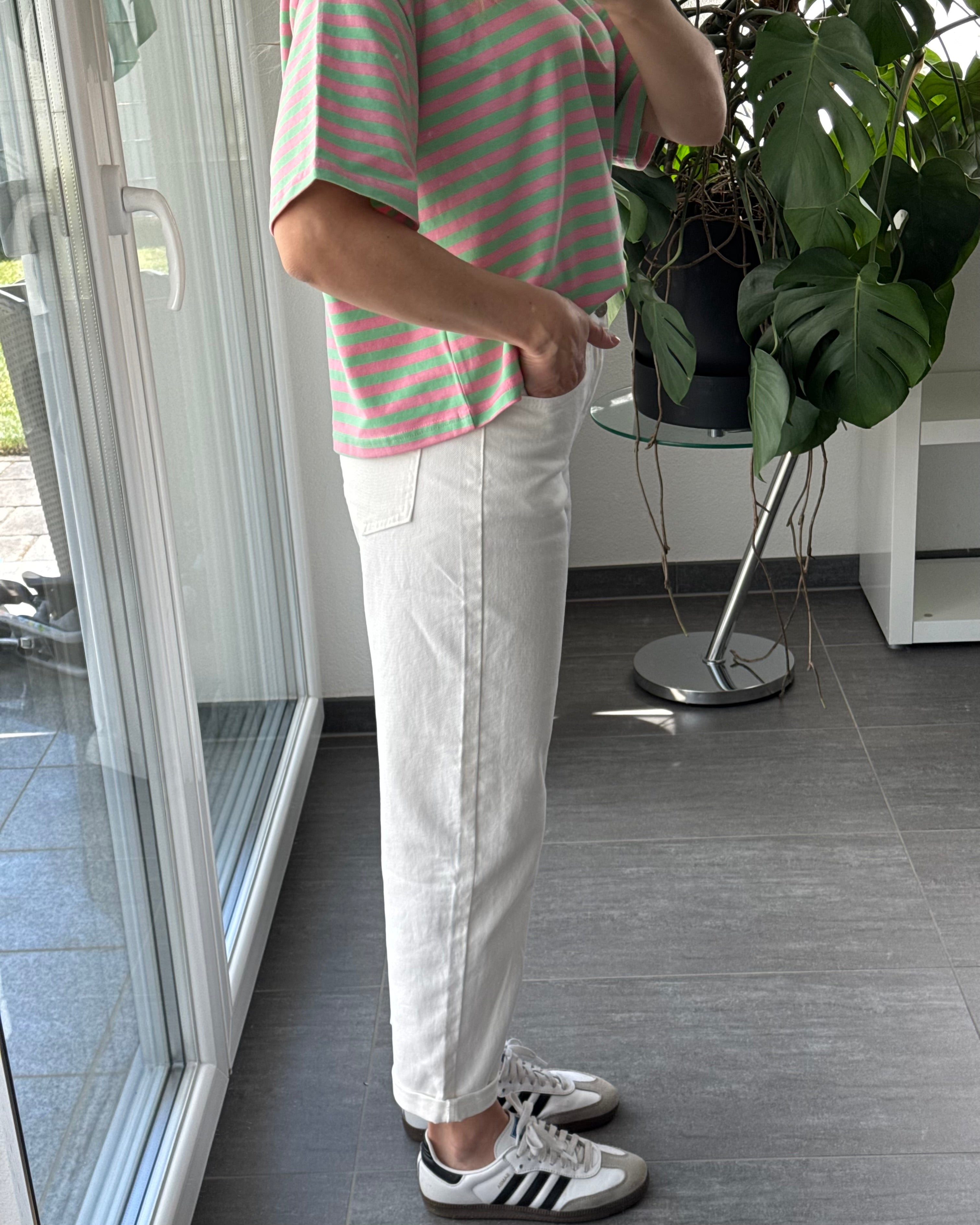 MOM JEANS Weiß